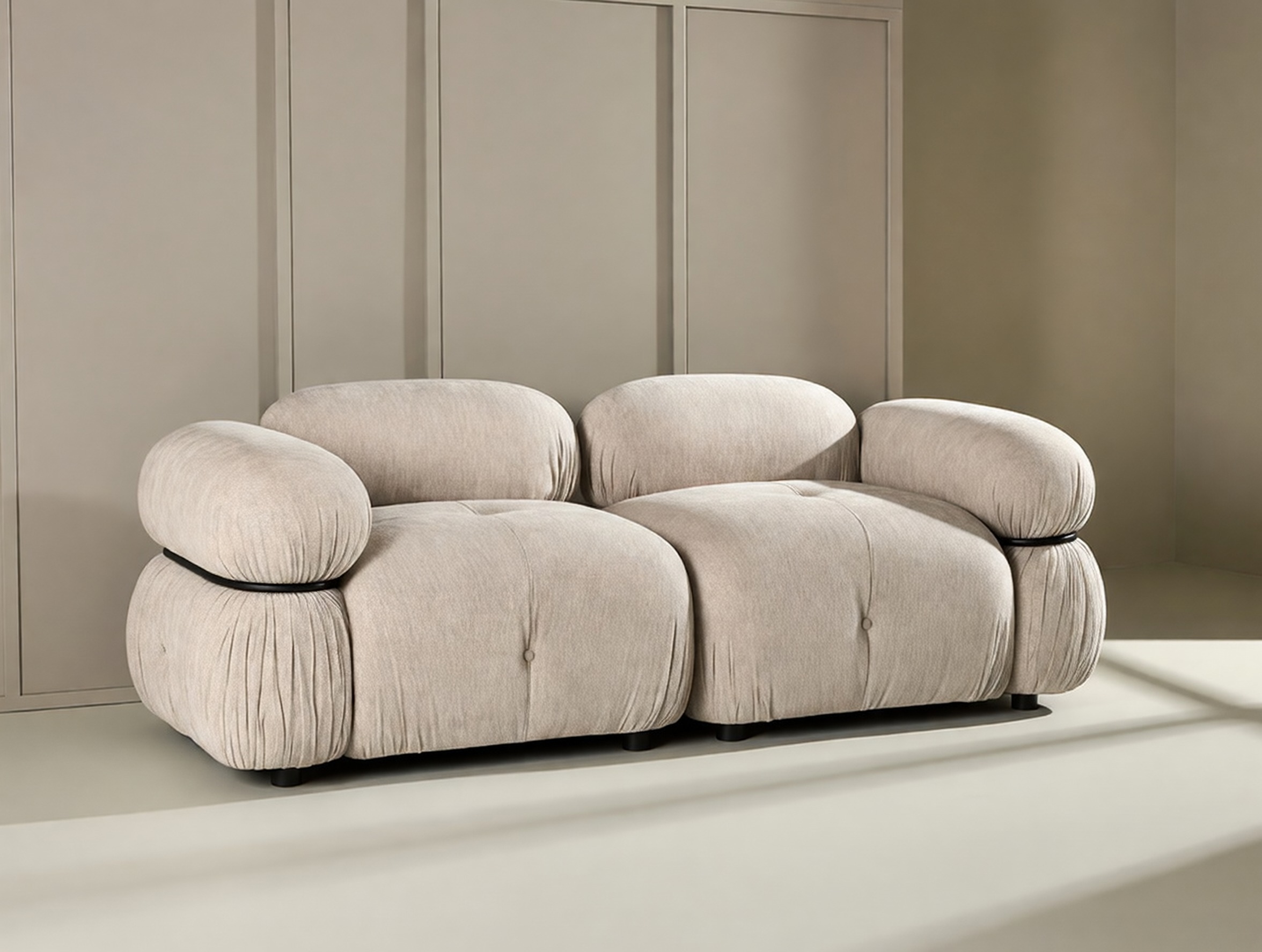Modular sofa Evardale 103 (Beige + Black)