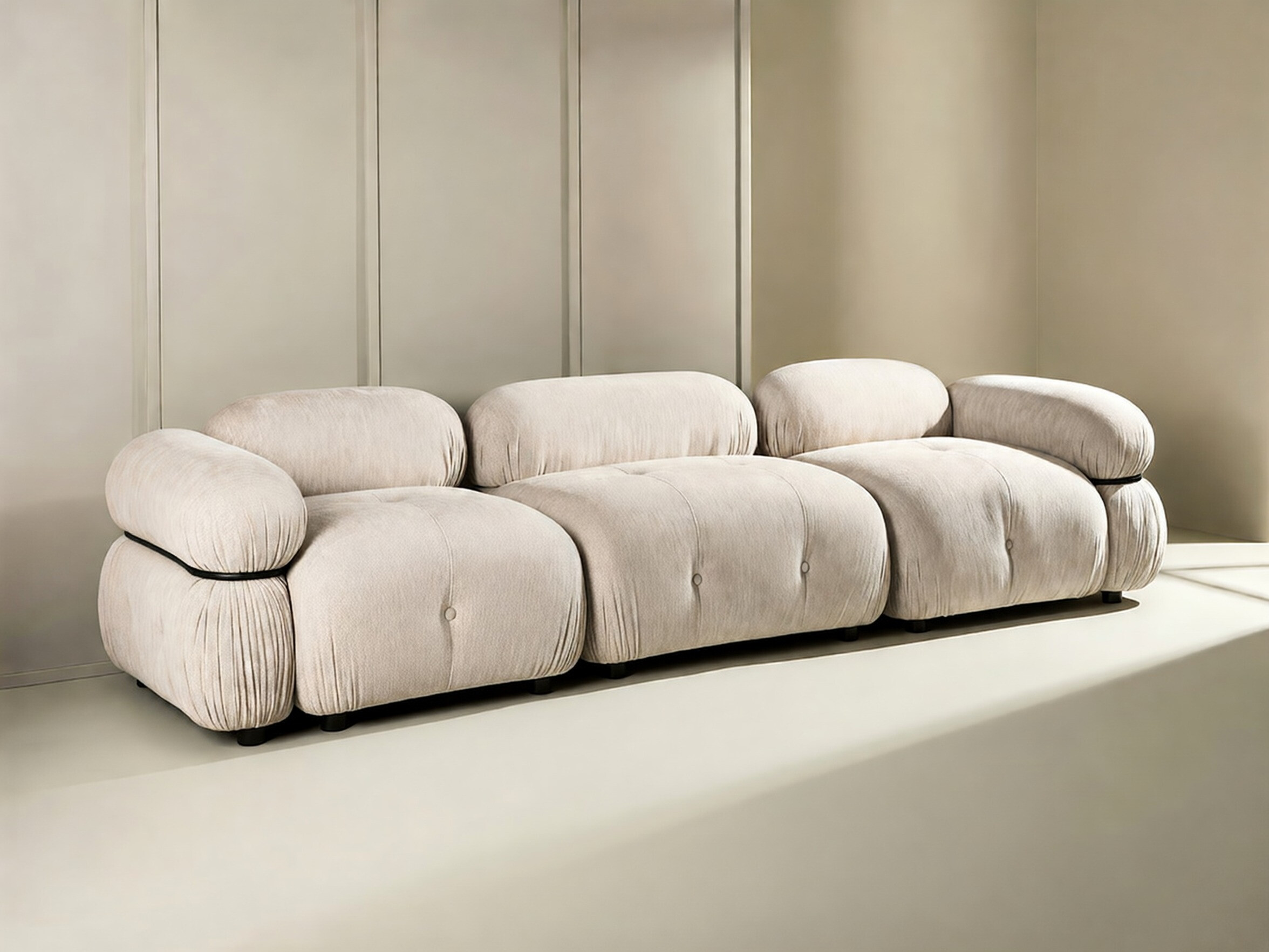 Modular sofa Evardale 104 (Beige + Black)