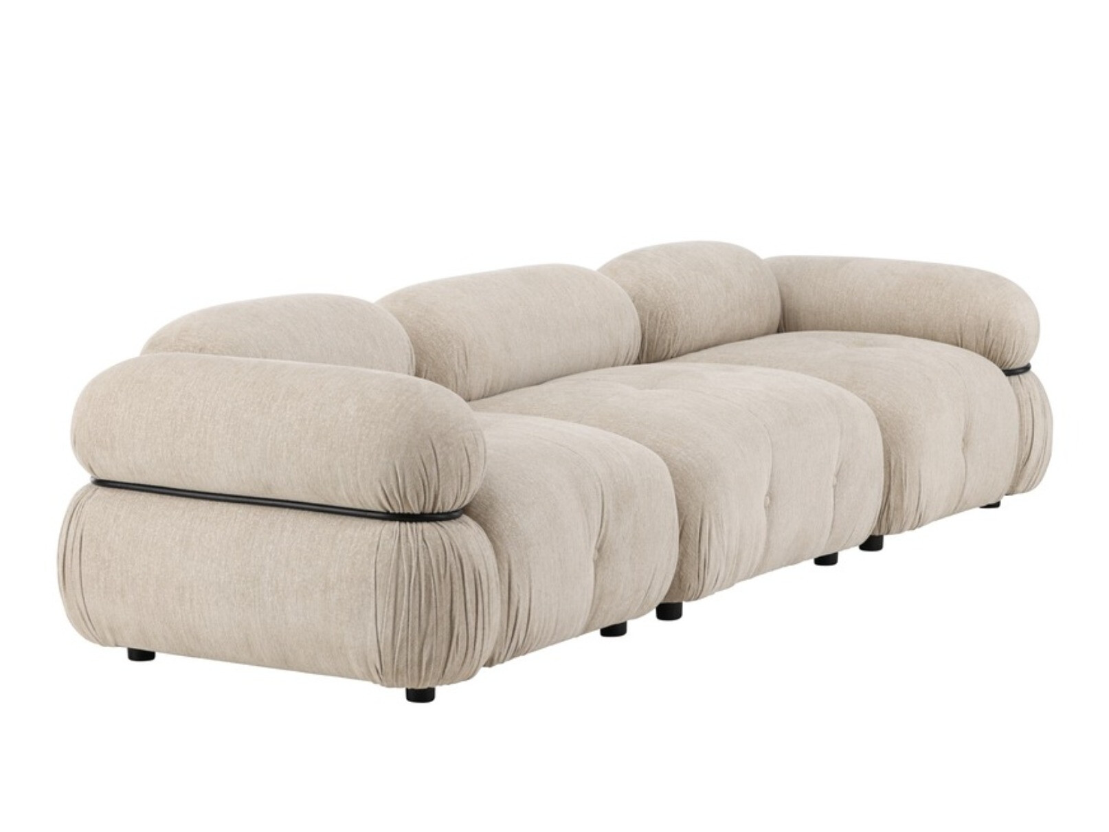 Modular sofa Evardale 104 (Beige + Black)
