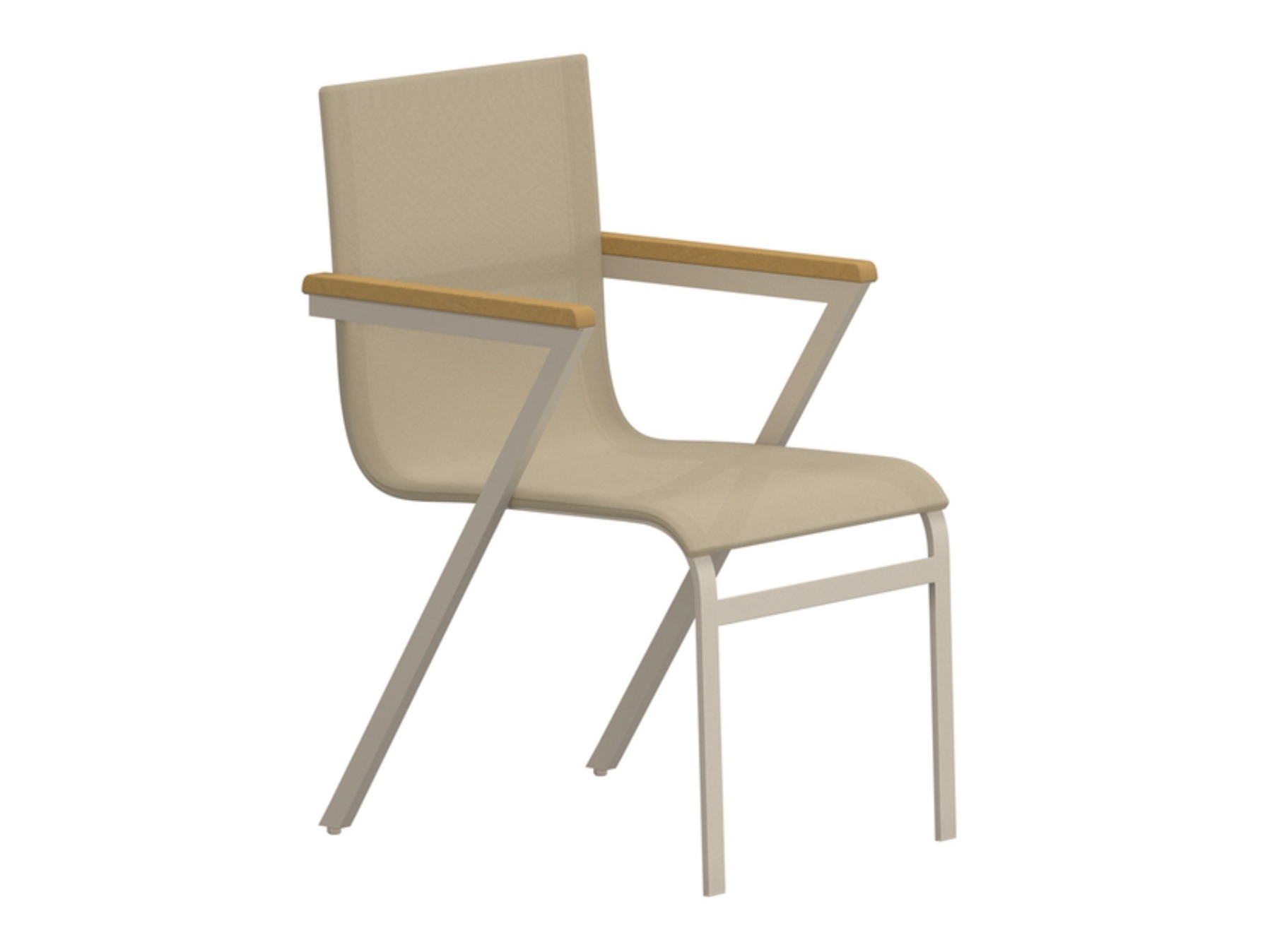 Table and chairs set Dallas 5203 (Teak + Beige)