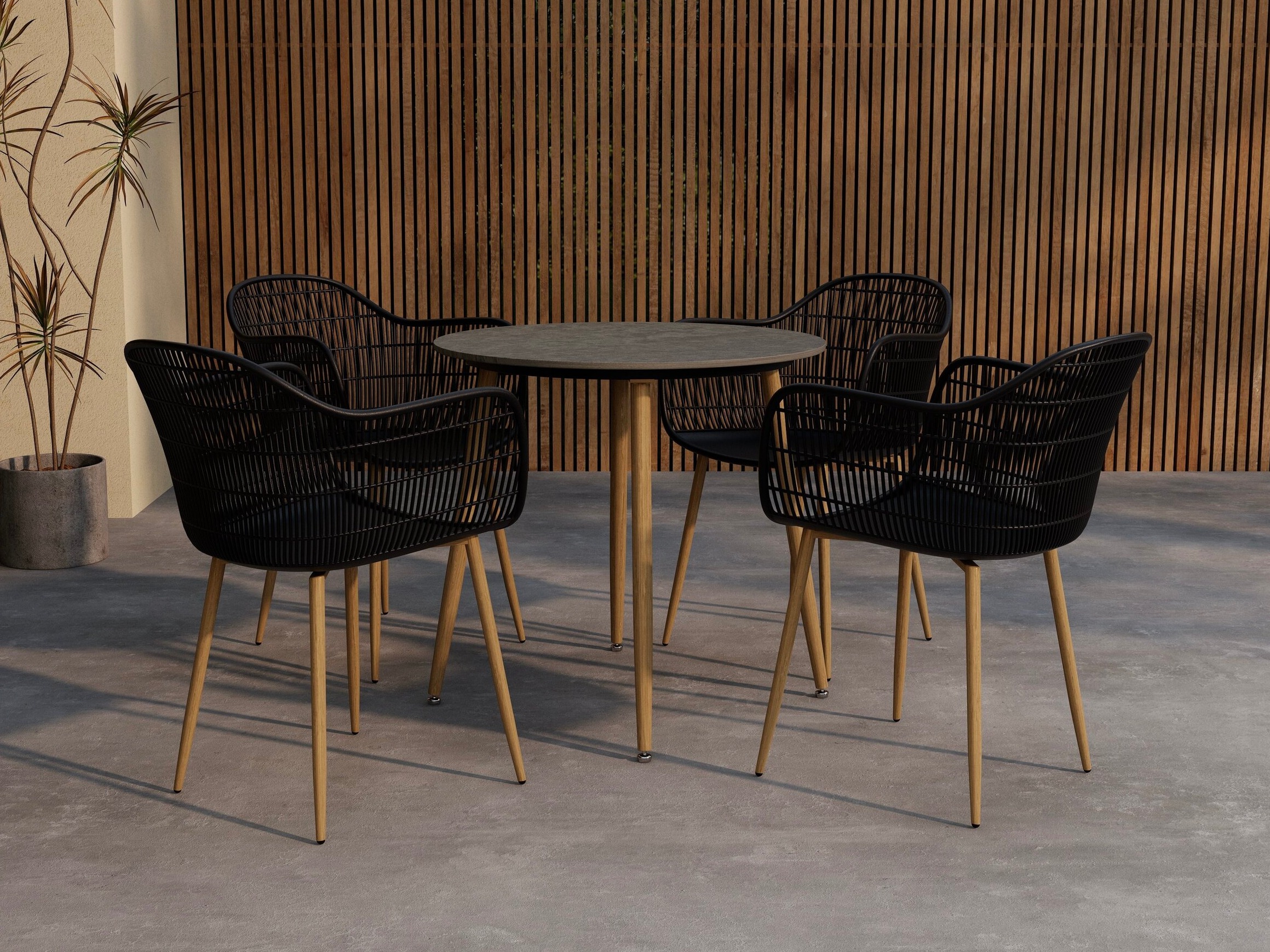 Table and chairs set Dallas 5221