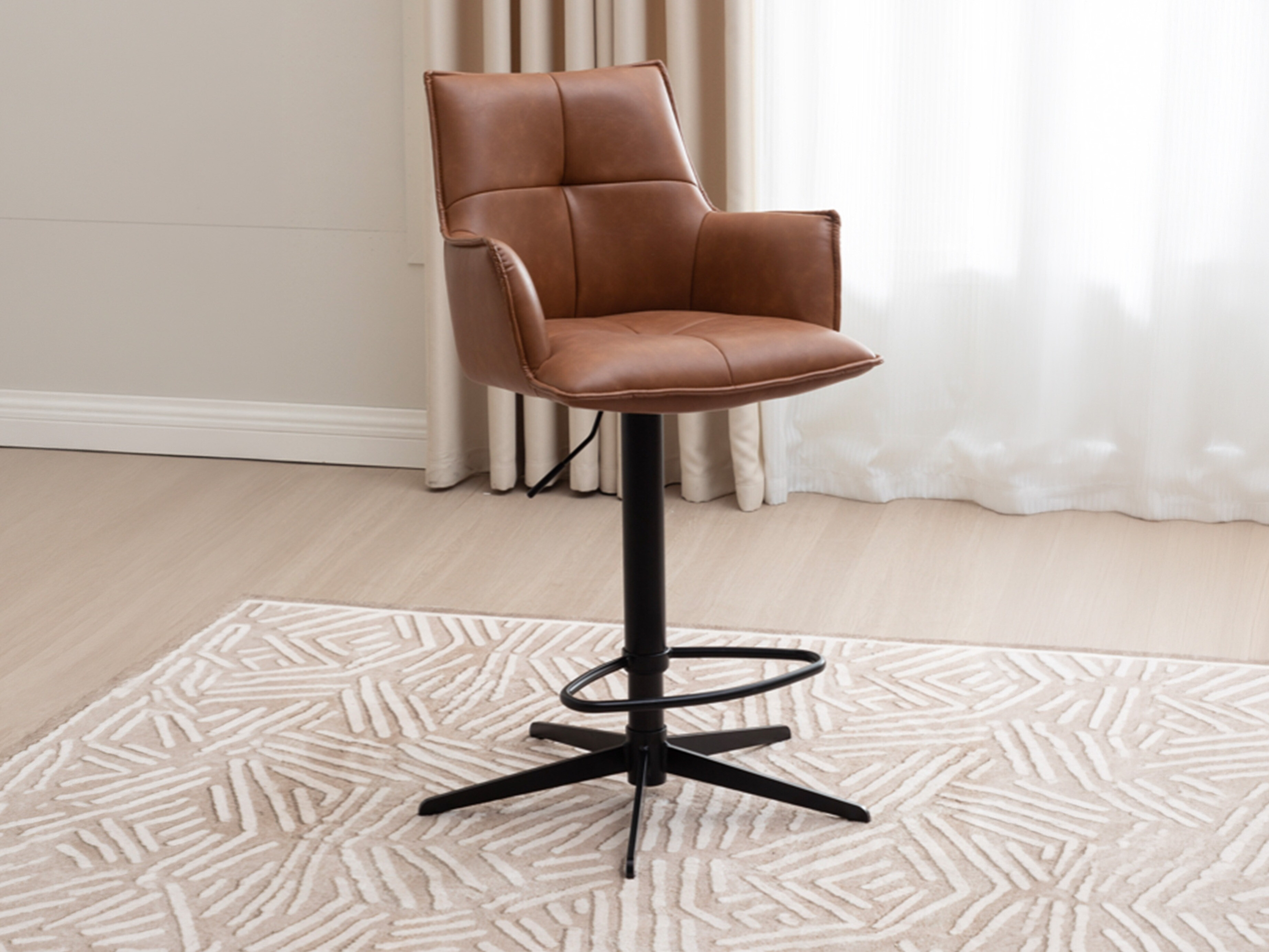 Counter stool Anaheim 134 (Brown)