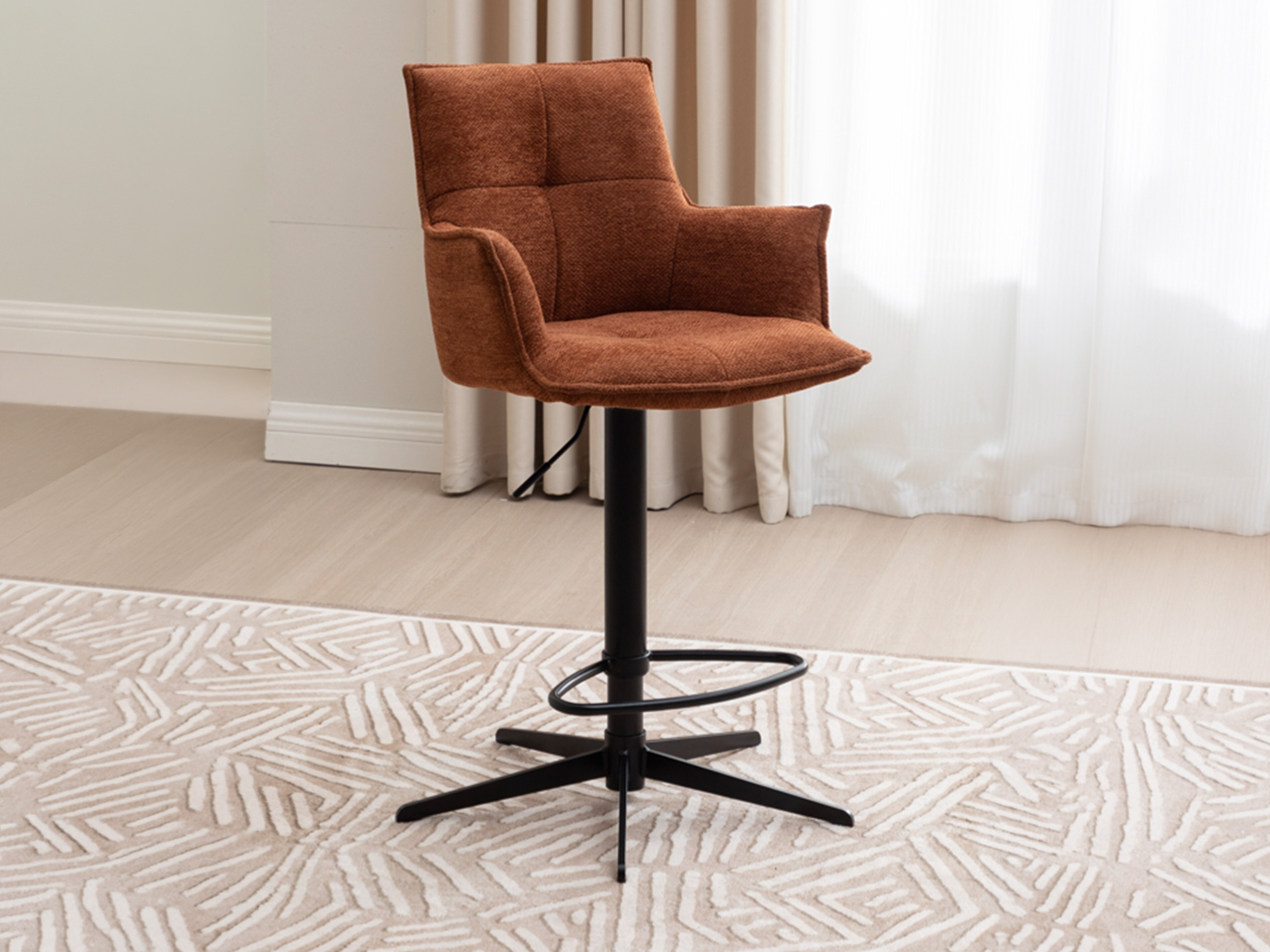 Counter stool Anaheim 134 (Brown)