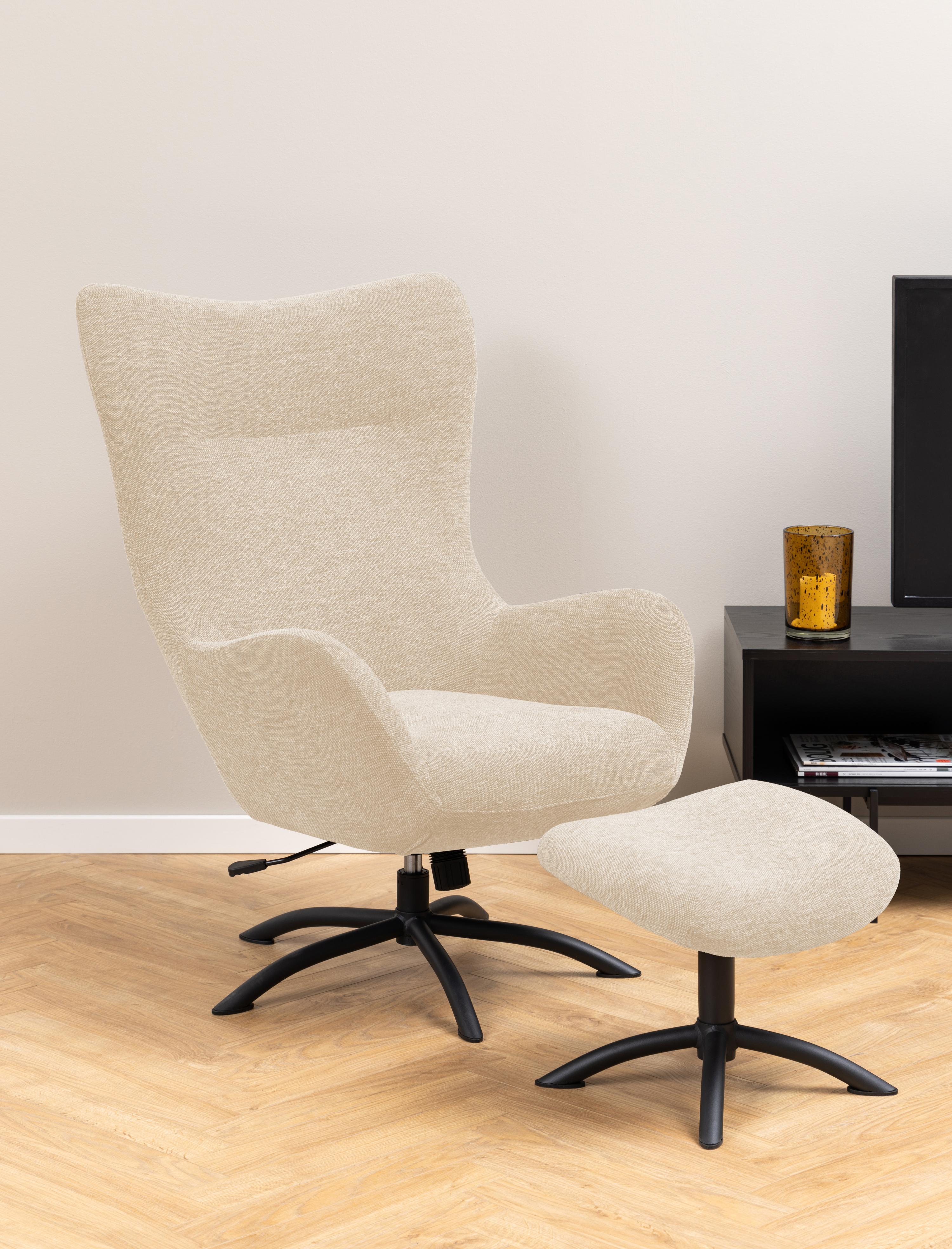 Armchair Norsica 490 (Black + Cream)
