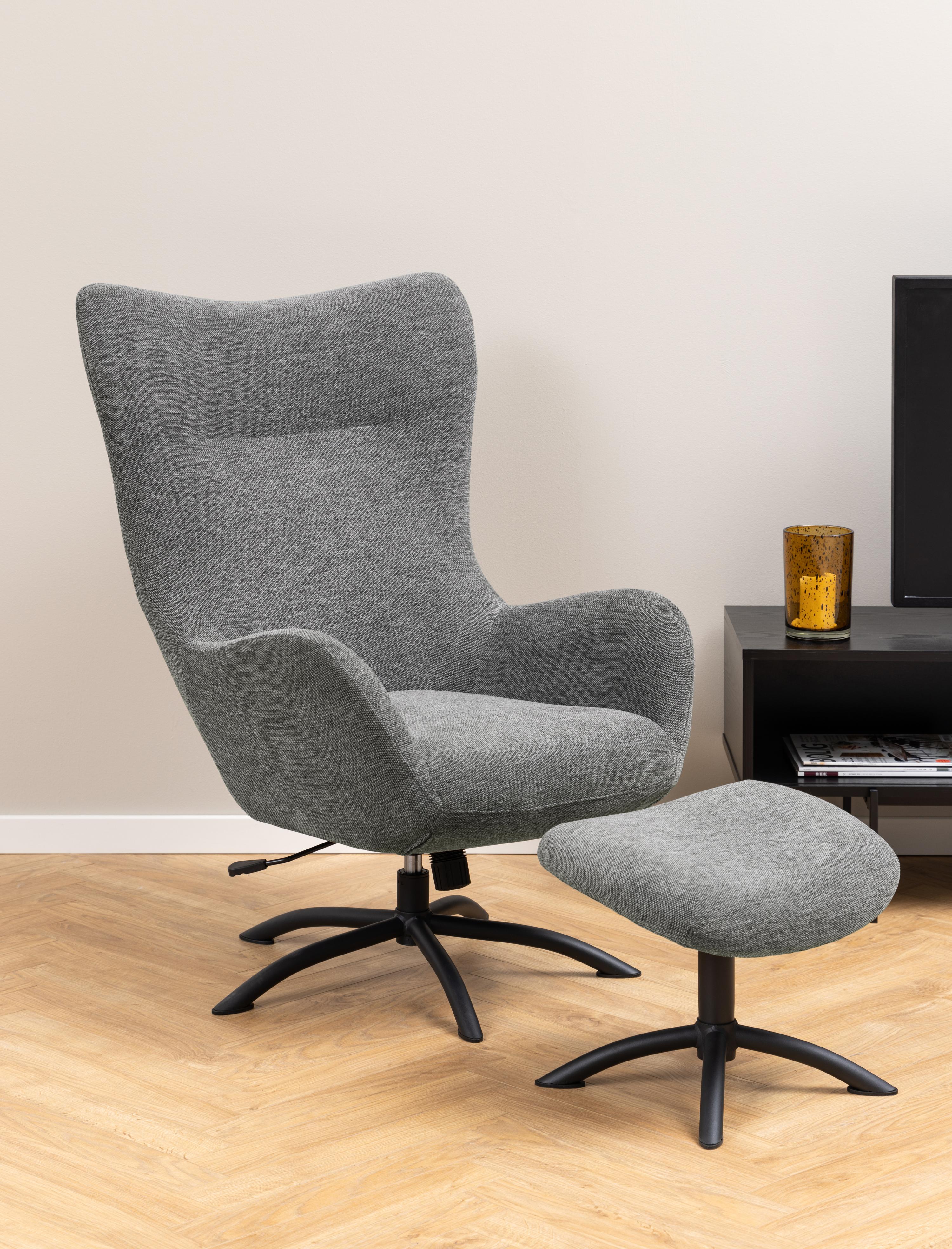 Armchair Norsica 490 (Black + Grey)
