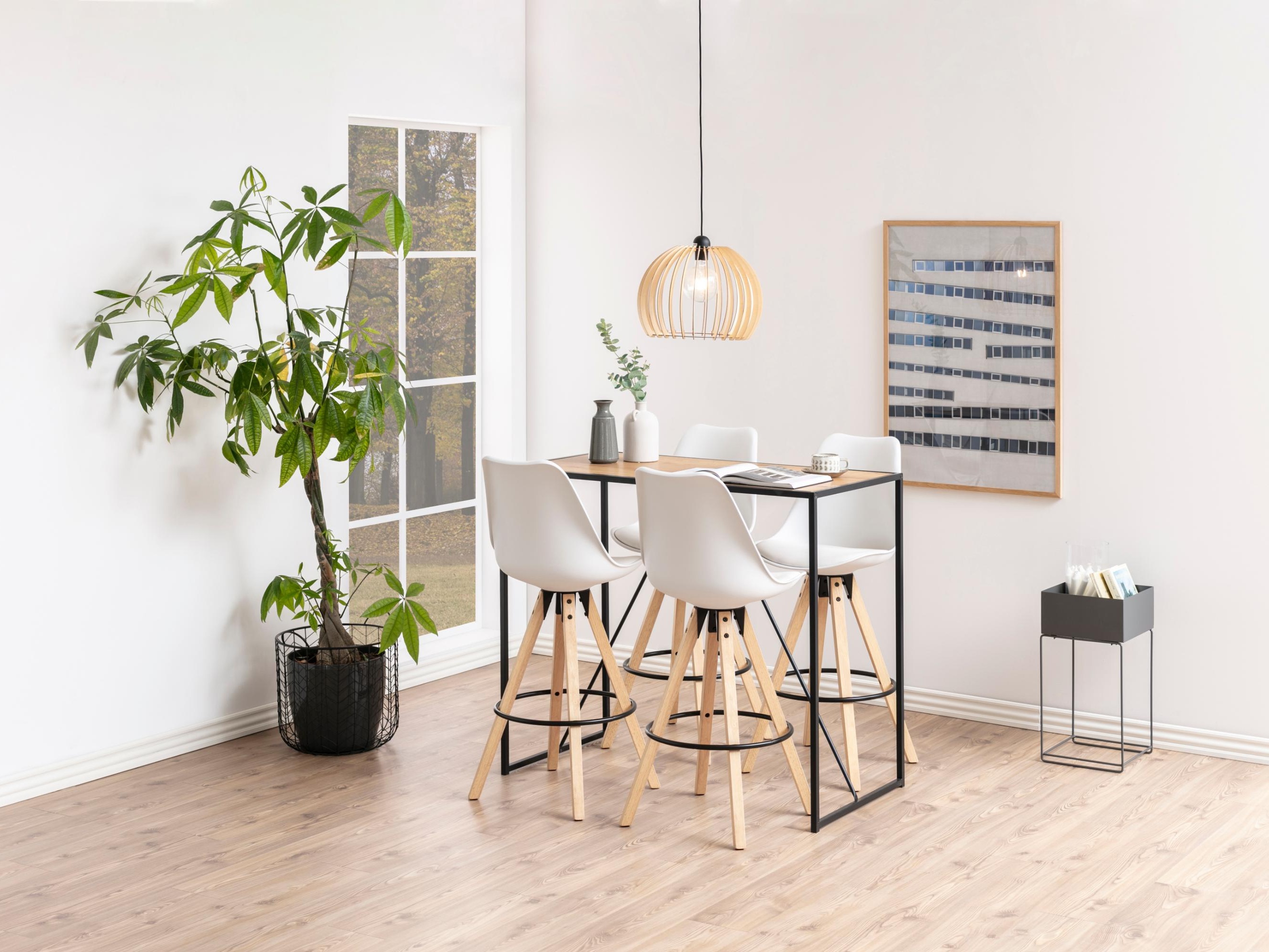 Bar table Norsica Sevferi 162 (Black + Wild oak)