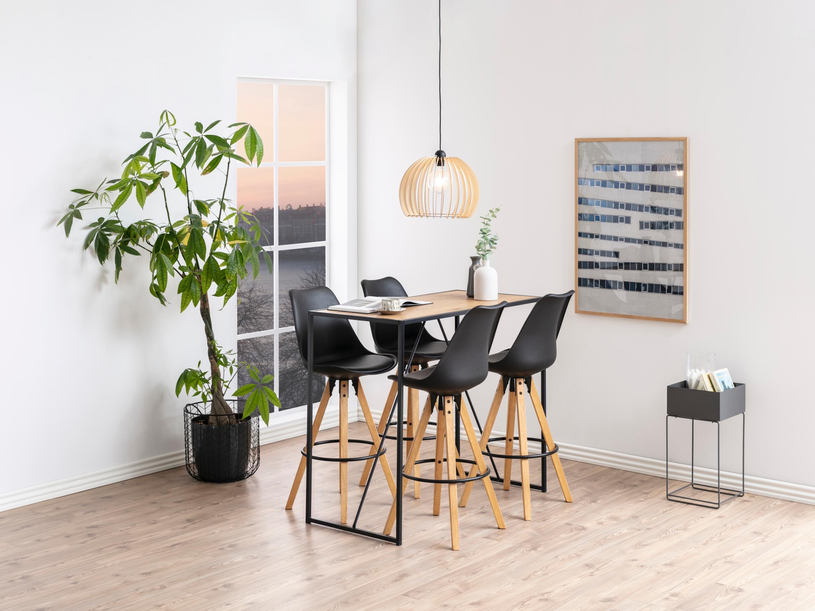 Bar table Norsica Sevferi 162 (Black + Wild oak)