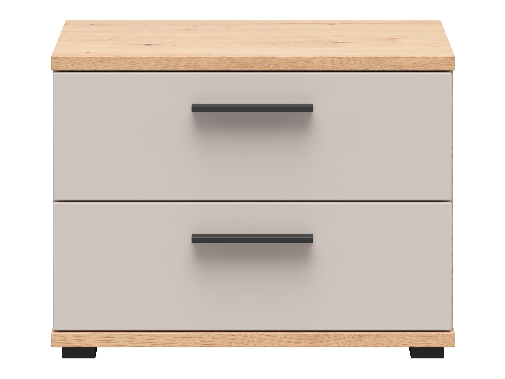 Bedside table Livcali 100 (Artisan oak + Cashmere)