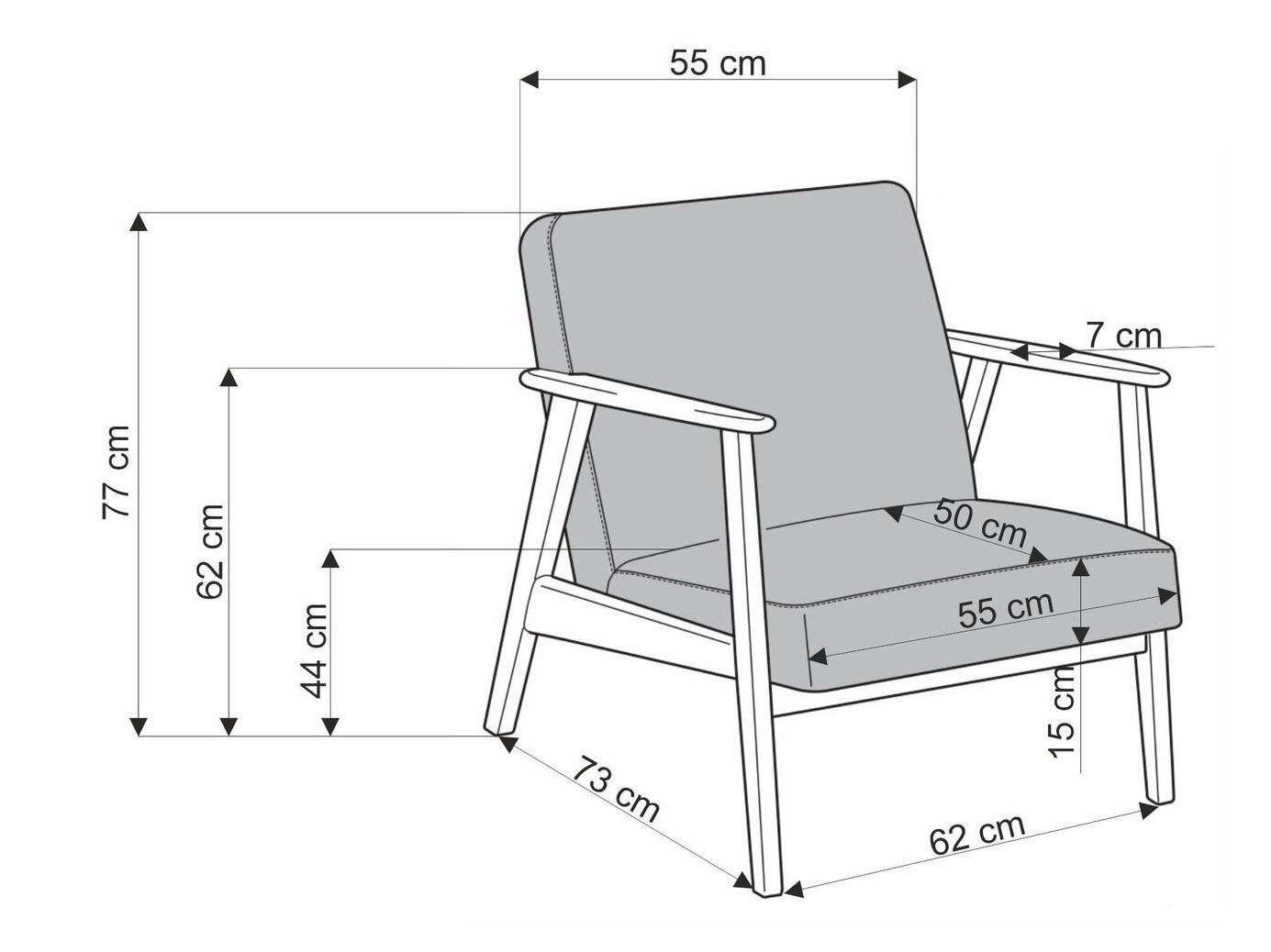 Armchair Houston 2116 (Castel 93)