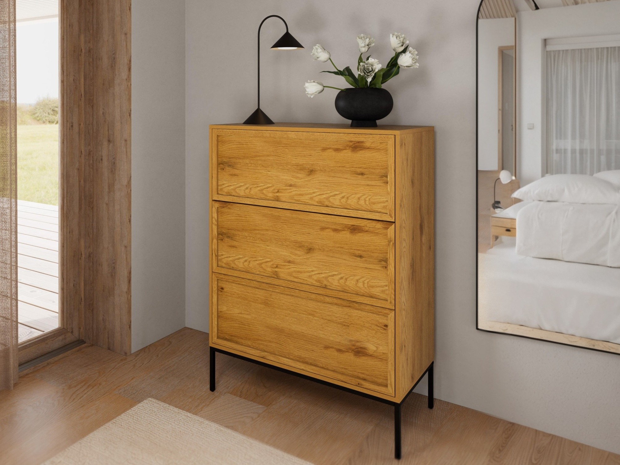 Chest of drawers Norsica 1049 (Wild oak)