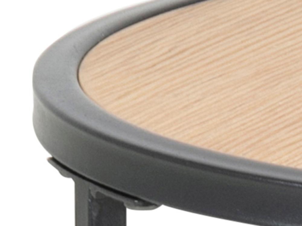 Side table Norsica Sevferi 118 (Wild oak + Black)