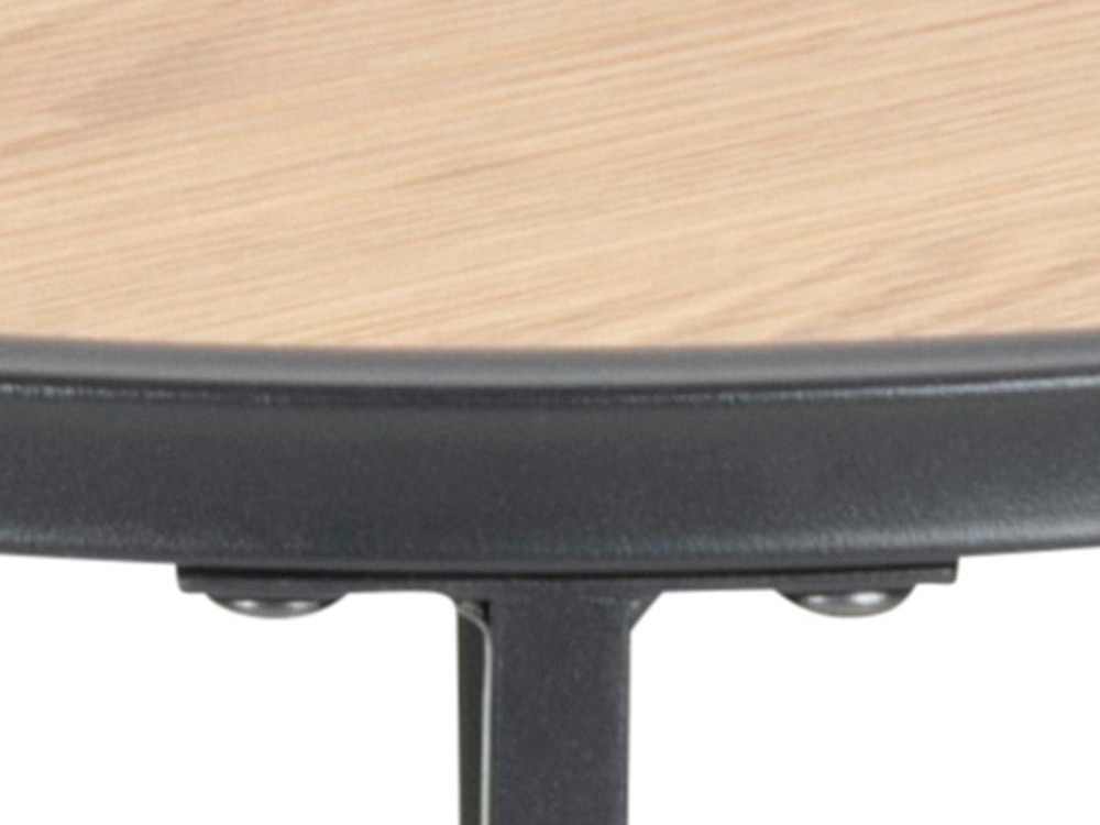 Side table Norsica Sevferi 118 (Wild oak + Black)