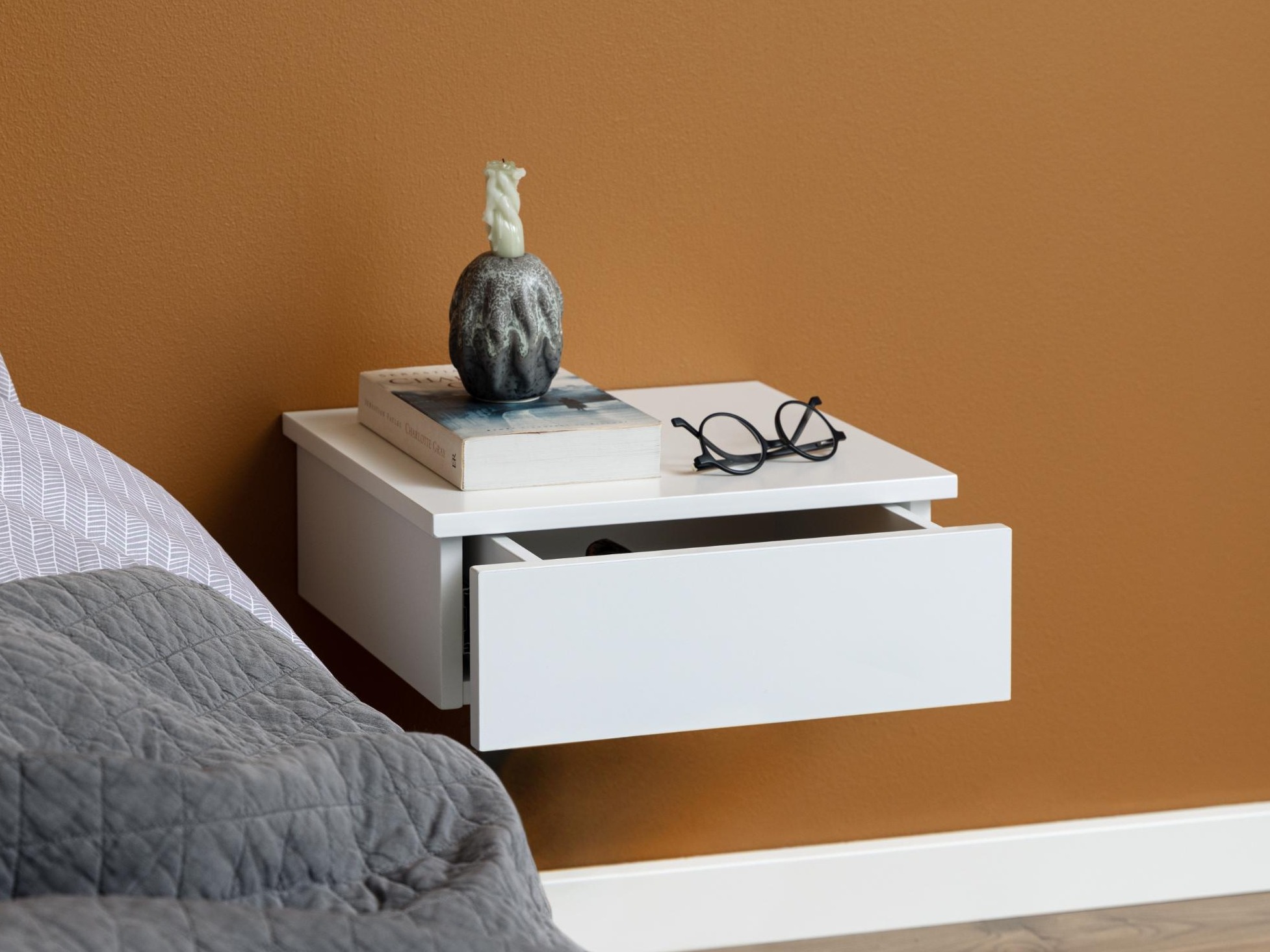 Bedside table Norsica 601 (White)