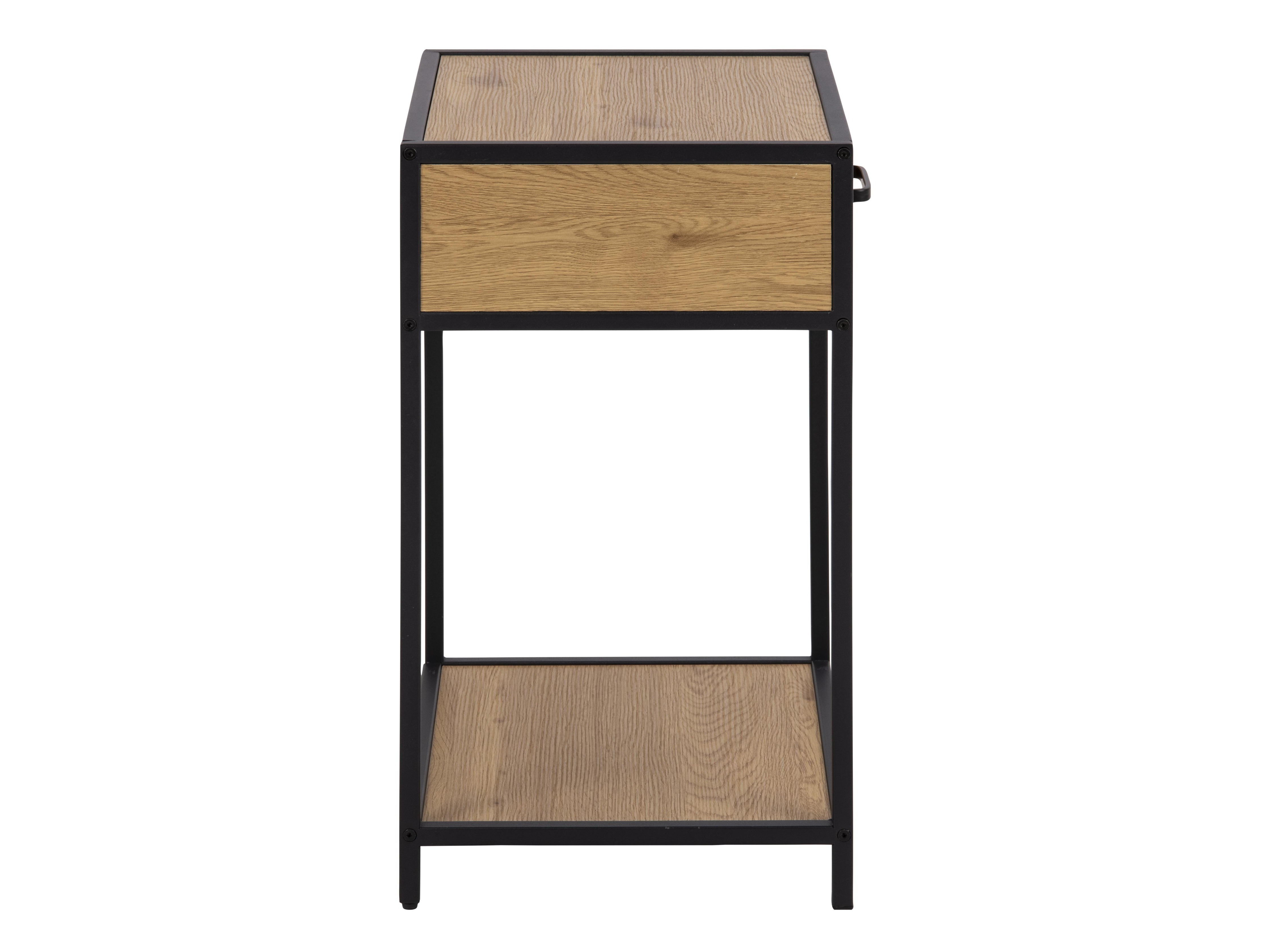 Bedside table Norsica Sevferi 128 (Wild oak + Black)