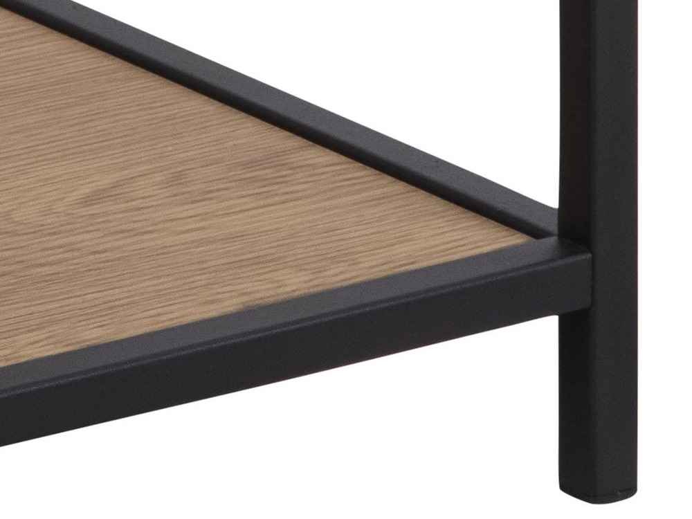 Bedside table Norsica Sevferi 128 (Wild oak + Black)