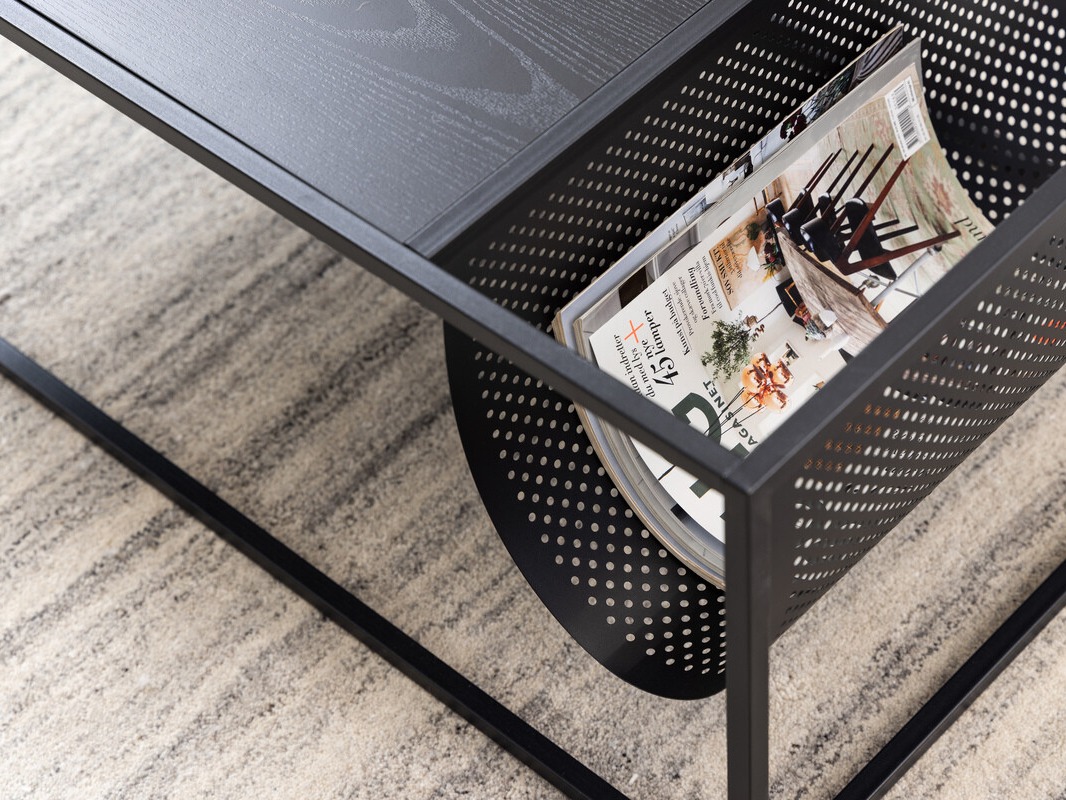 Coffee table Norsica Sevferi 130 (Black ash + Black)
