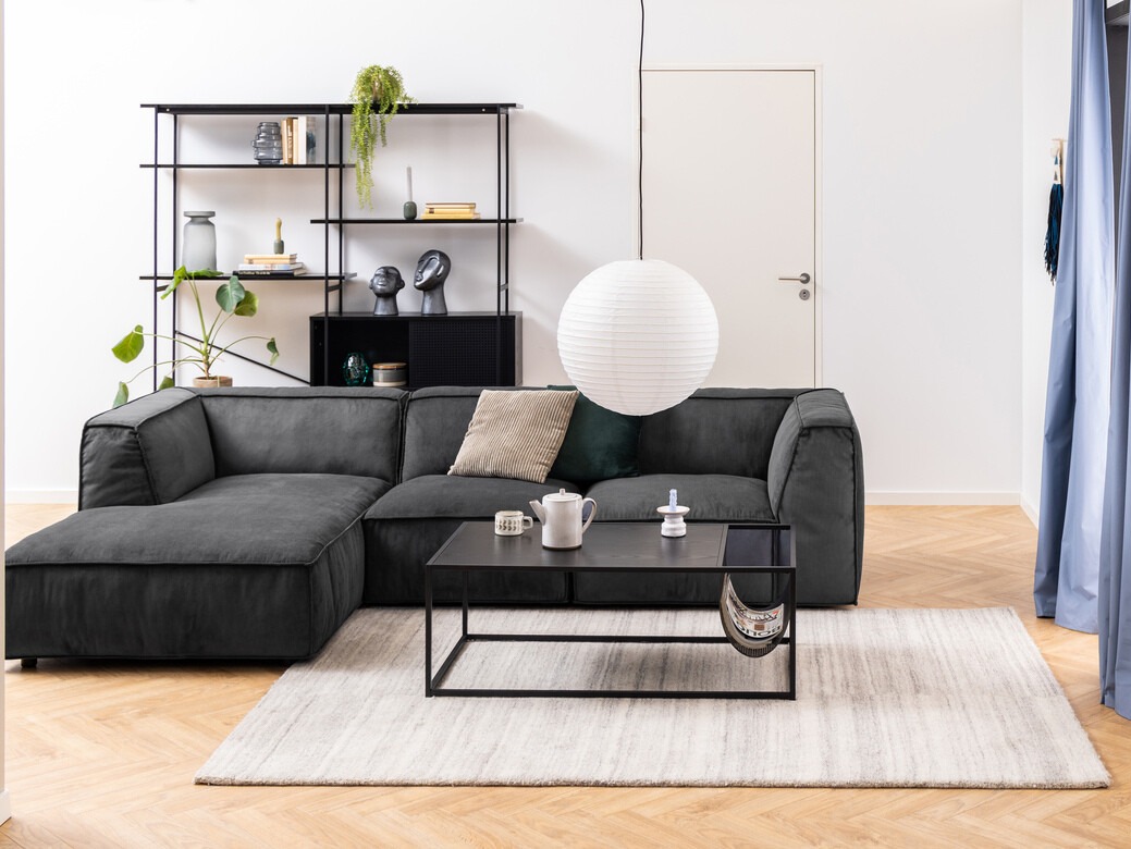 Coffee table Norsica Sevferi 130 (Black ash + Black)