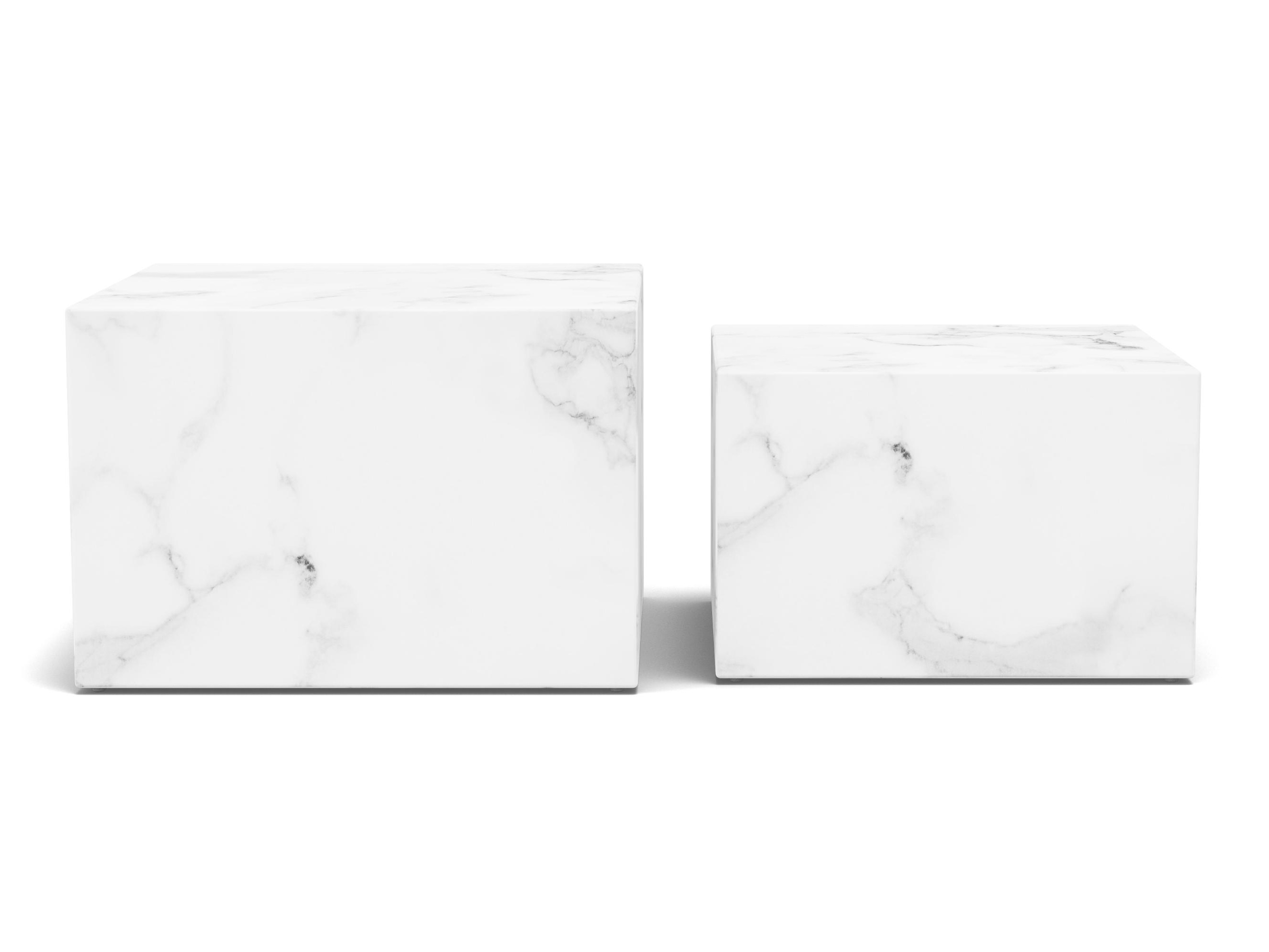 Coffee table set Norsica 603 (White marble)