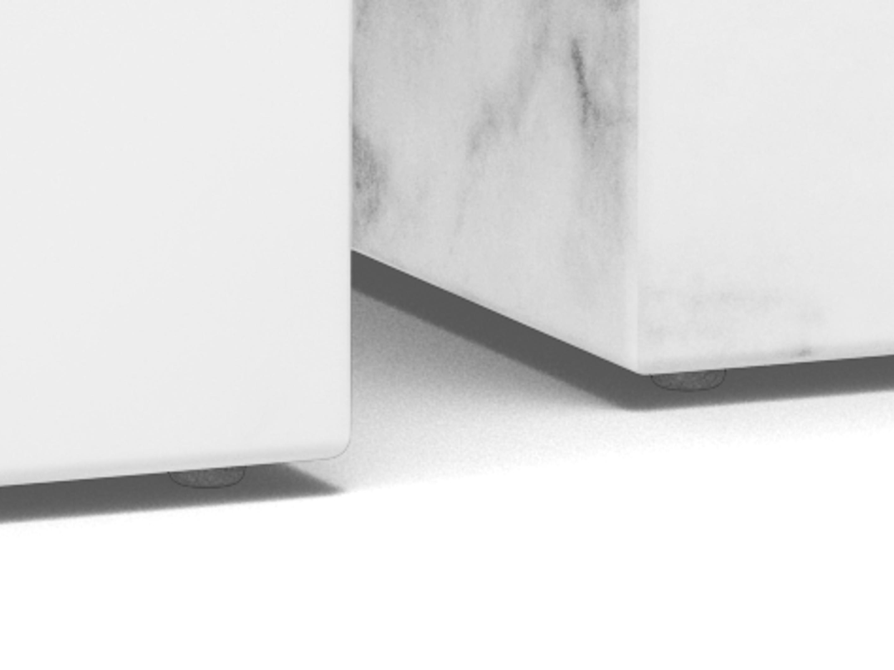 Coffee table set Norsica 603 (White marble)