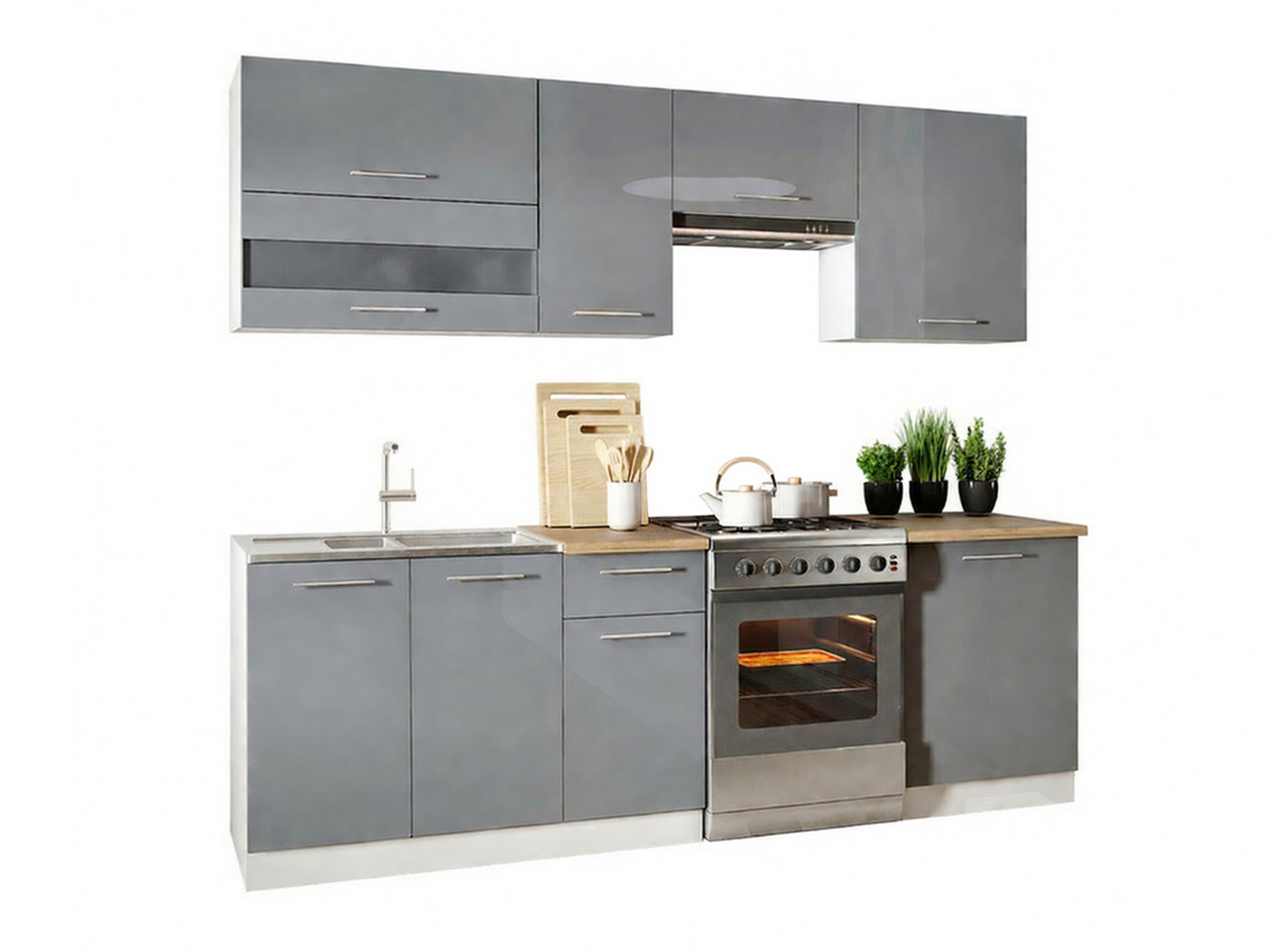 Modular kitchen set Tiffa Grey 106