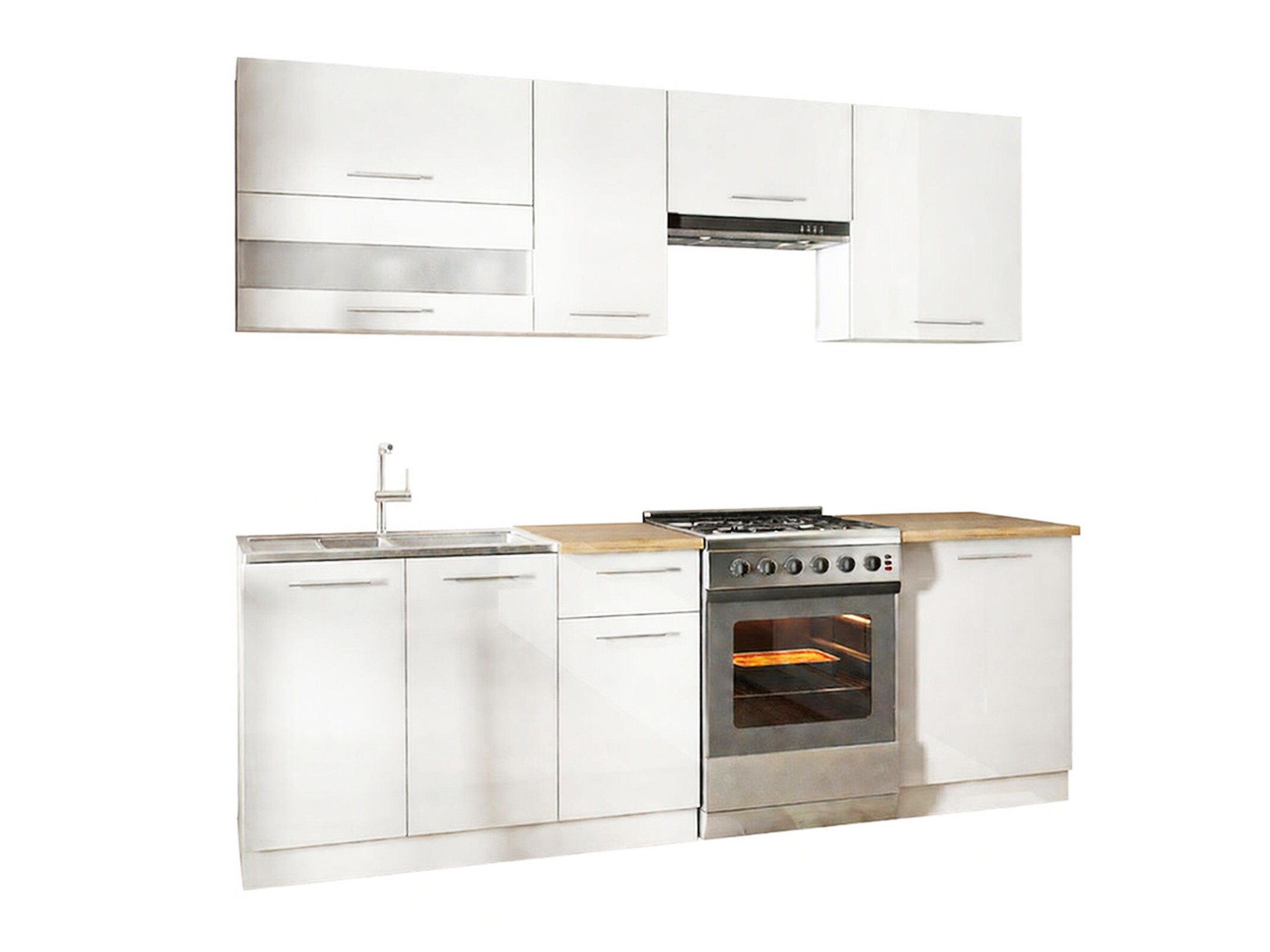 Modular kitchen set Tiffa White 119