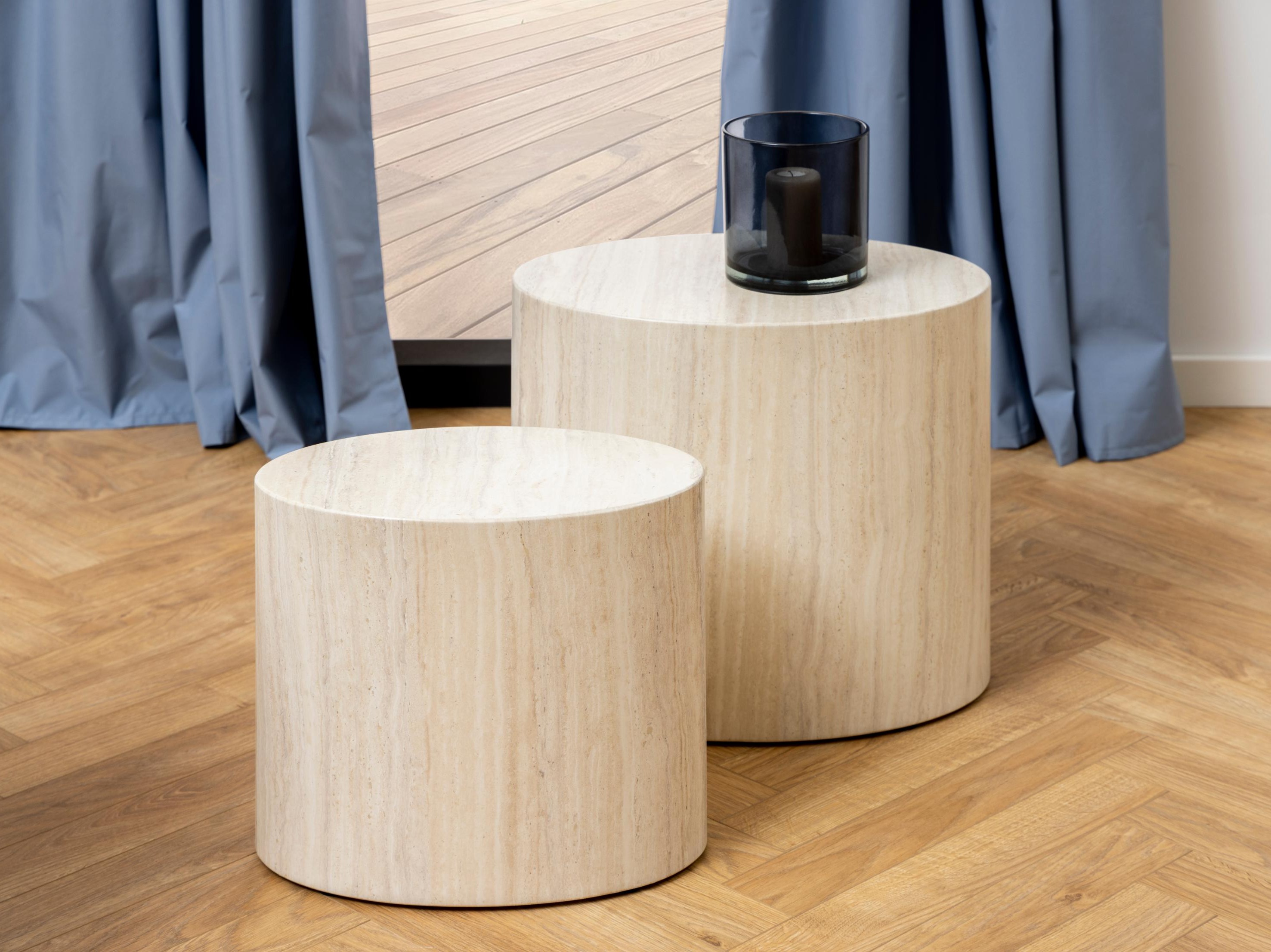 Nest of side tables Norsica 587 (Beige)