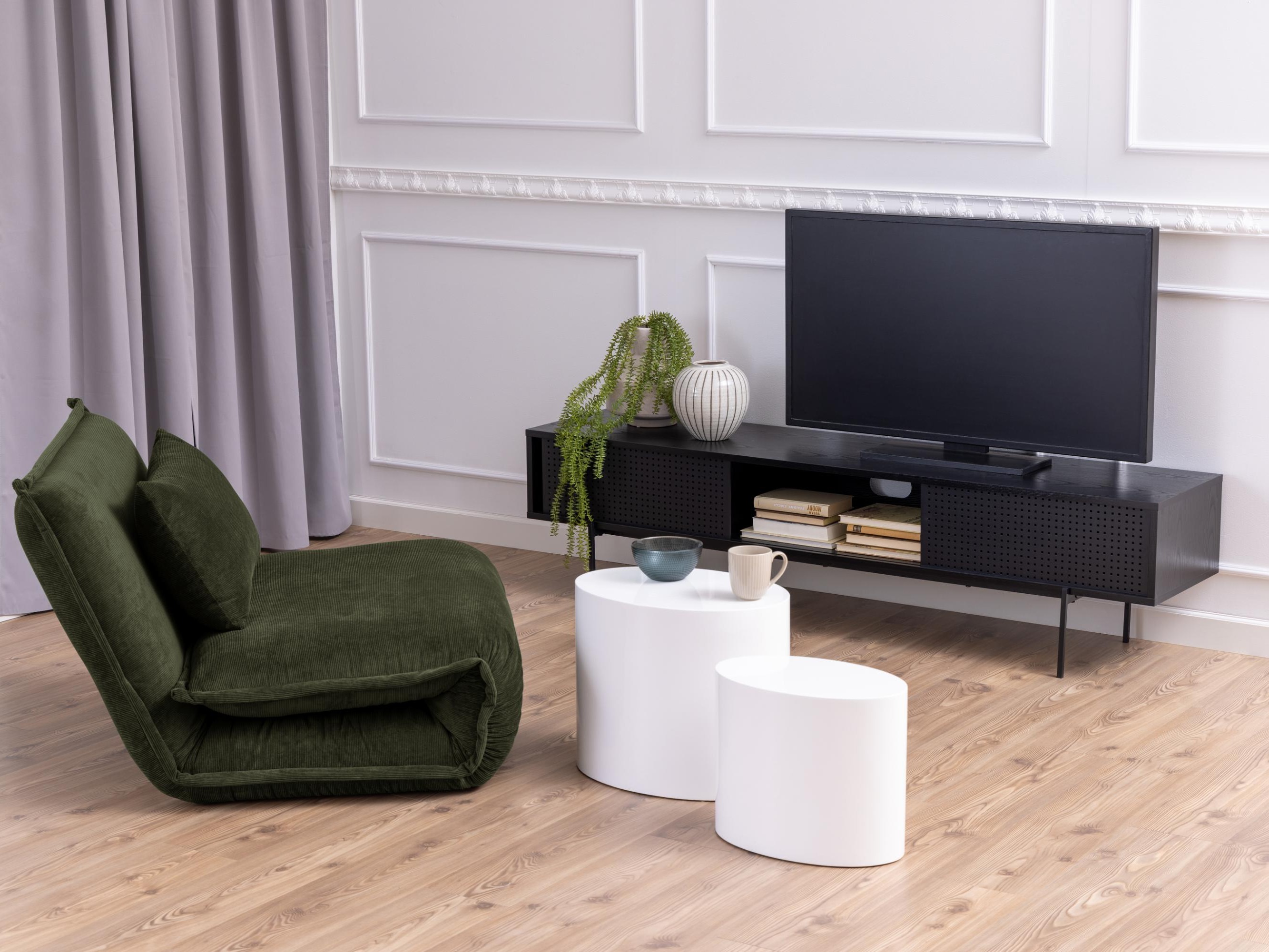 Nest of side tables Norsica 587 (Glossy white)
