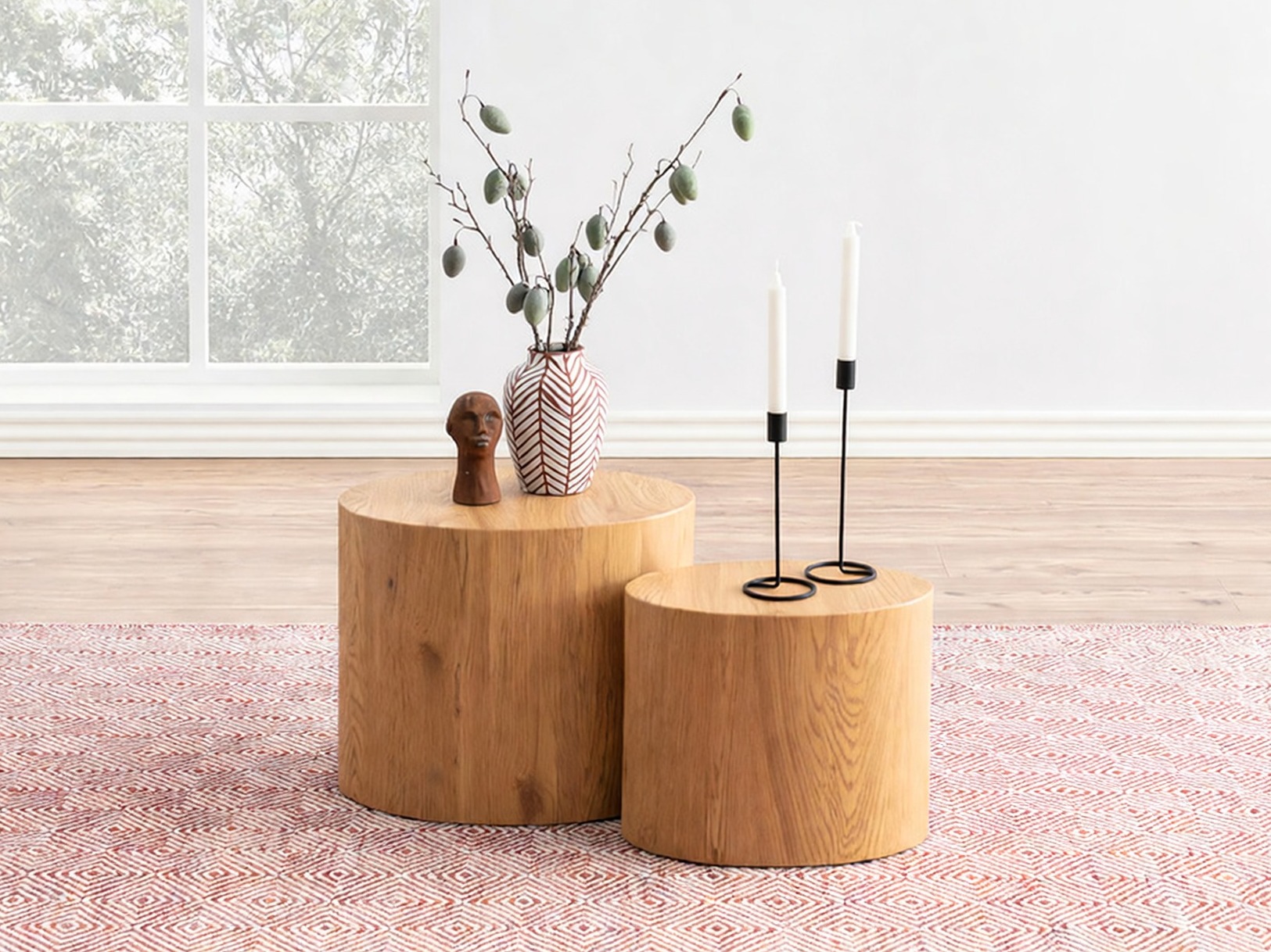 Nest of side tables Norsica 587 (Wild oak)