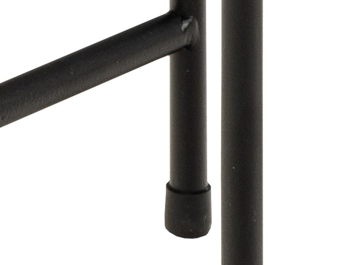 Side table Norsica 609 (Brown marble + Black)