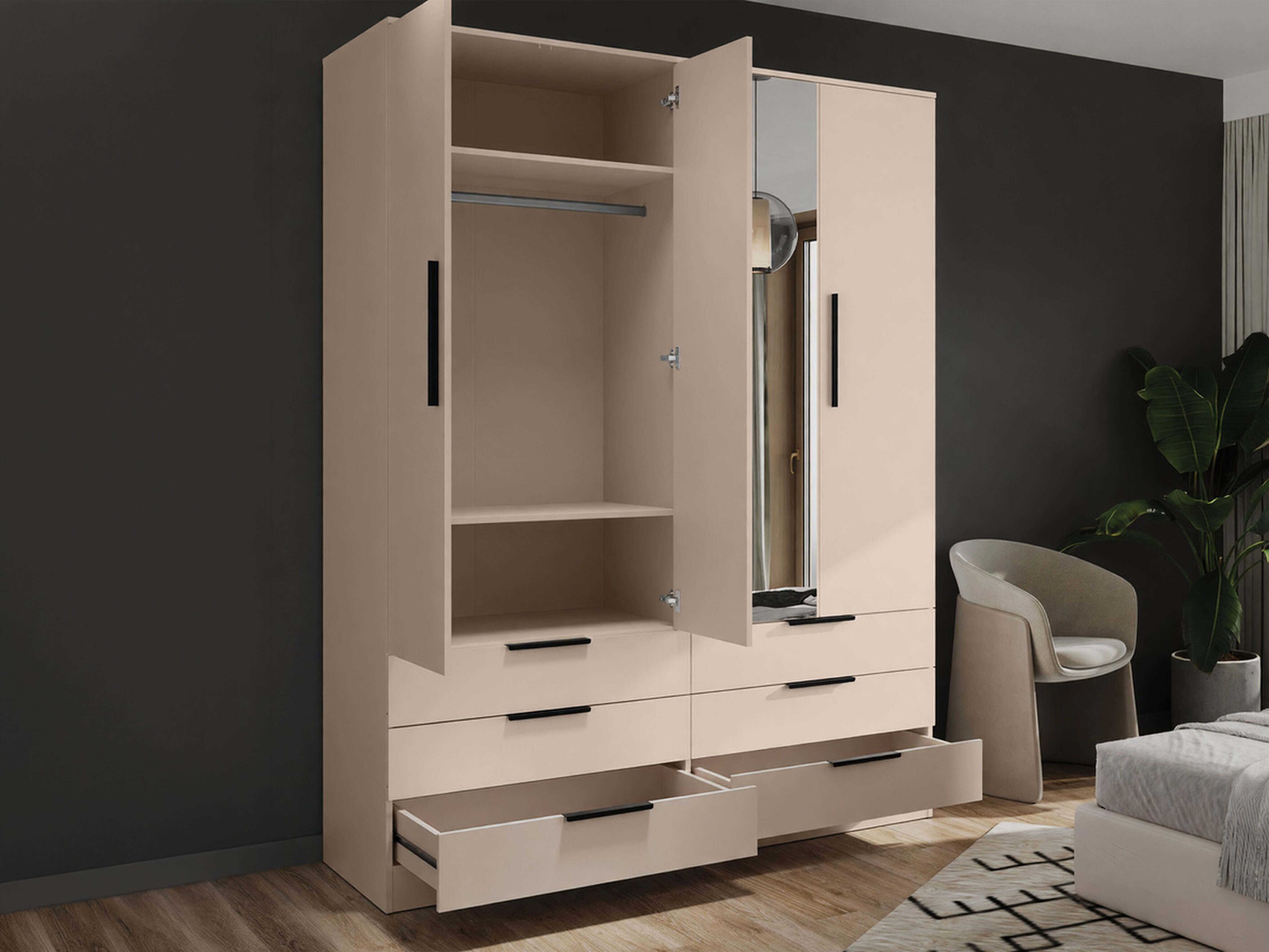 Wardrobe Fresno 182 (Beige)