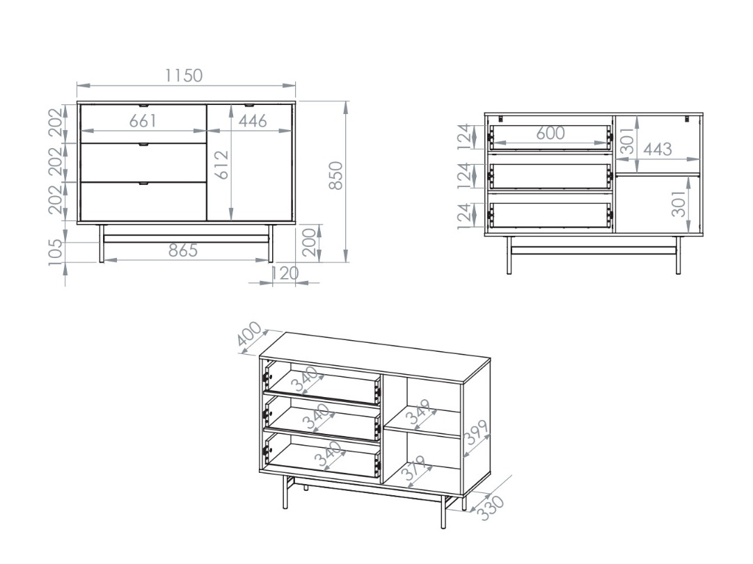 Chest of drawers Morsero 102