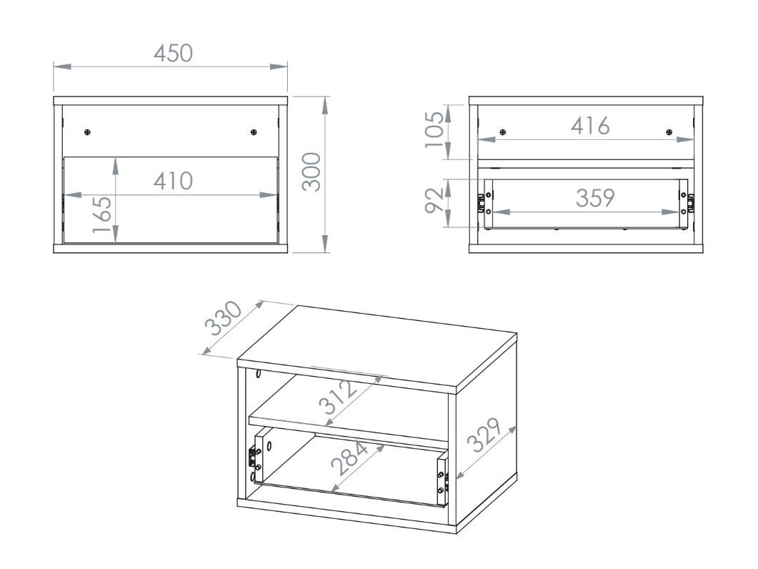 Bedside table Morsero 106