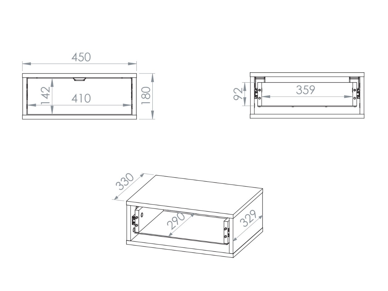 Bedside table Morsero 107