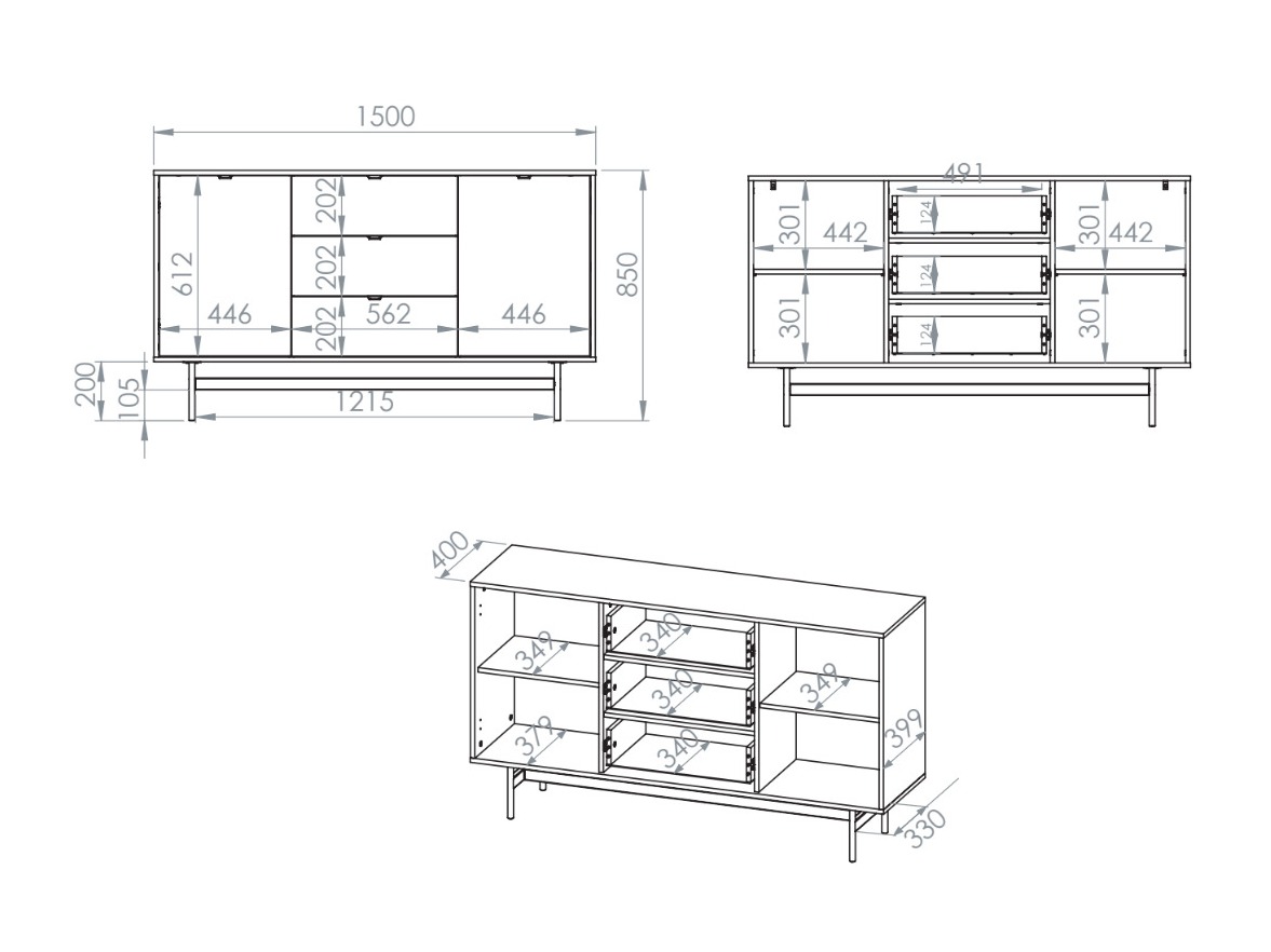 Chest of drawers Morsero 104