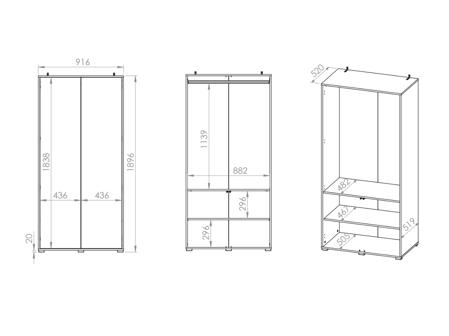 Wardrobe Morsero 103