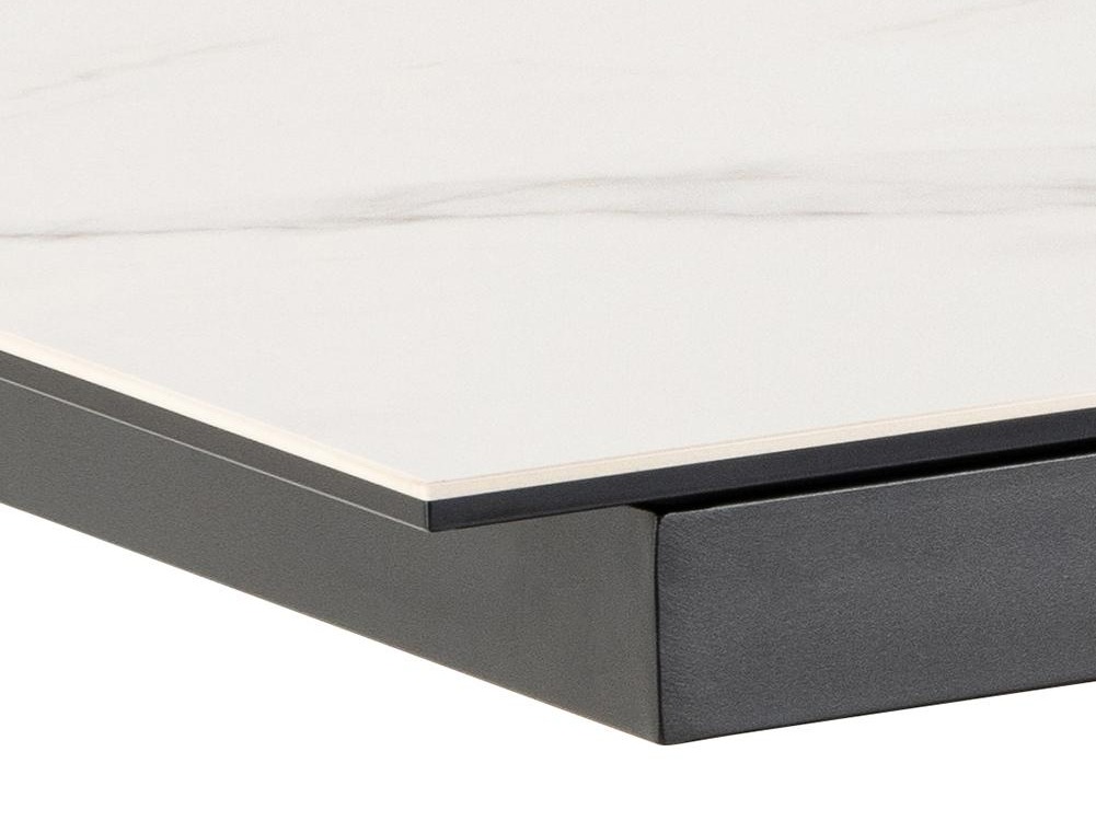 Table Norsica 676 (White marble + Black)