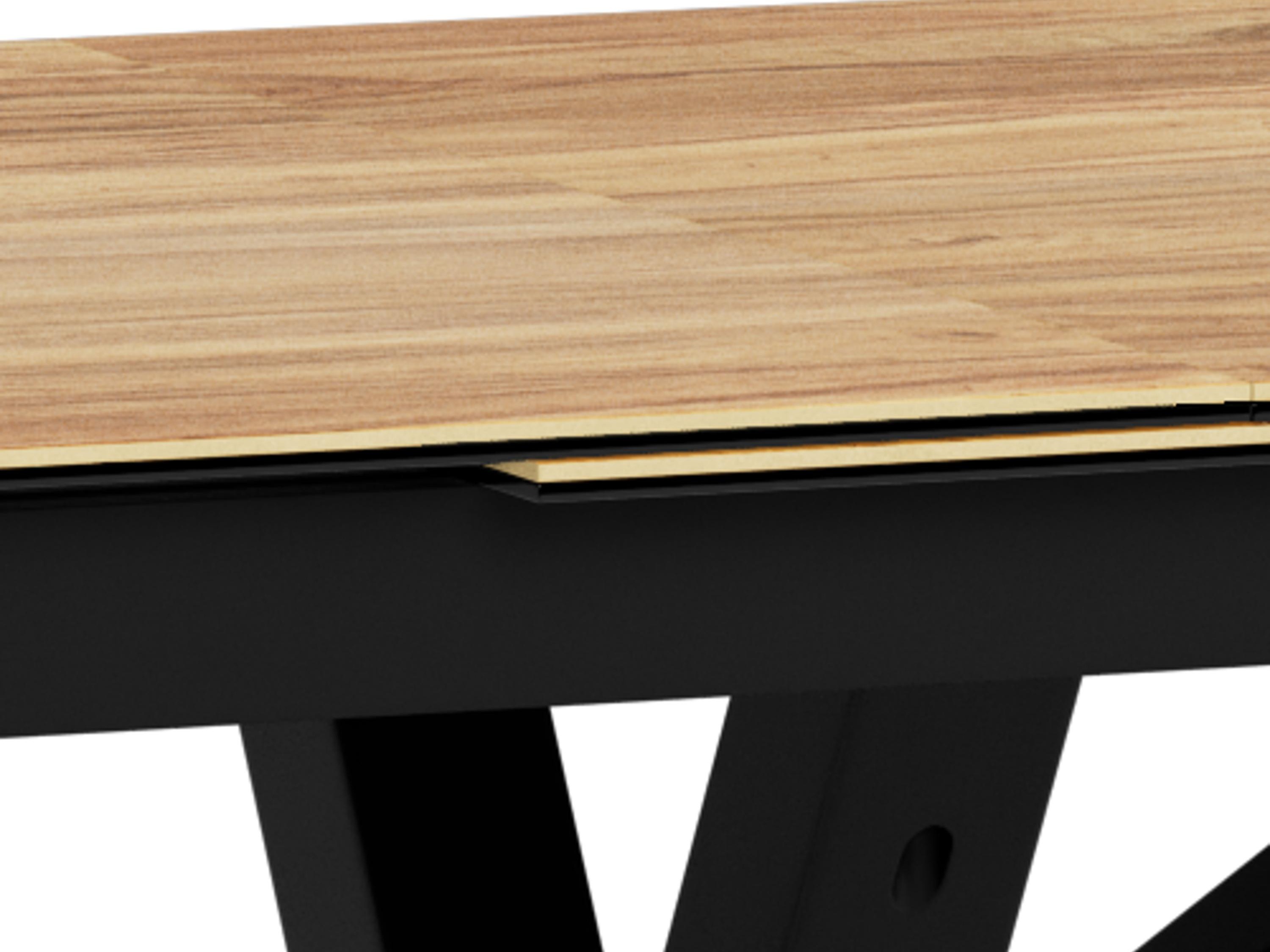 Table Norsica 676 (Wild oak + Black)