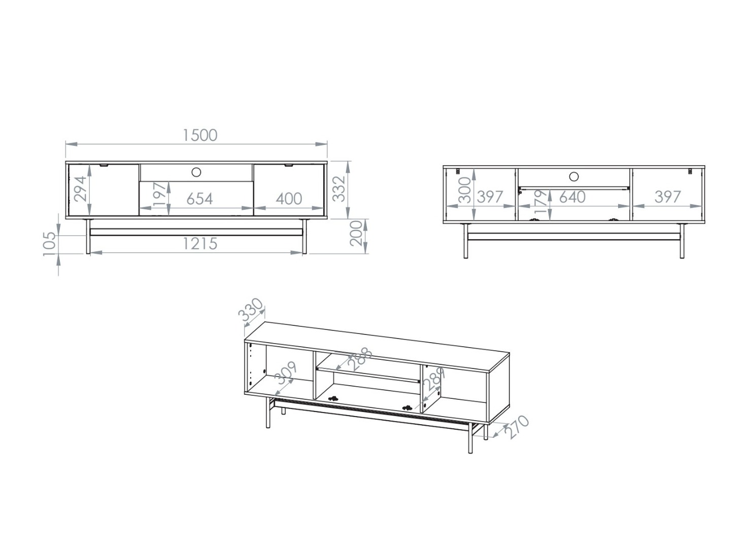 TV stand Morsero 108