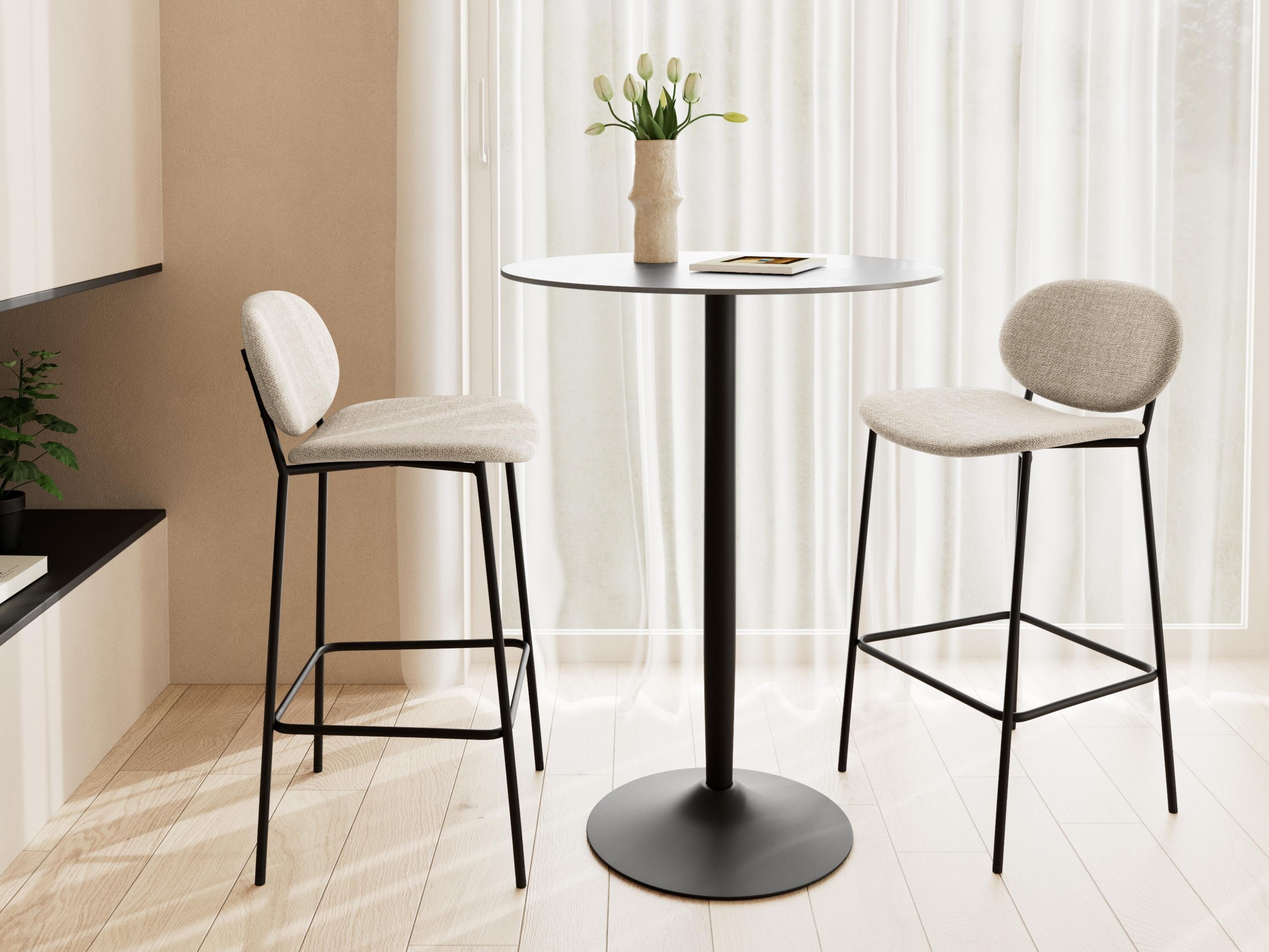 Bar table Norsica 863 (Black marble)