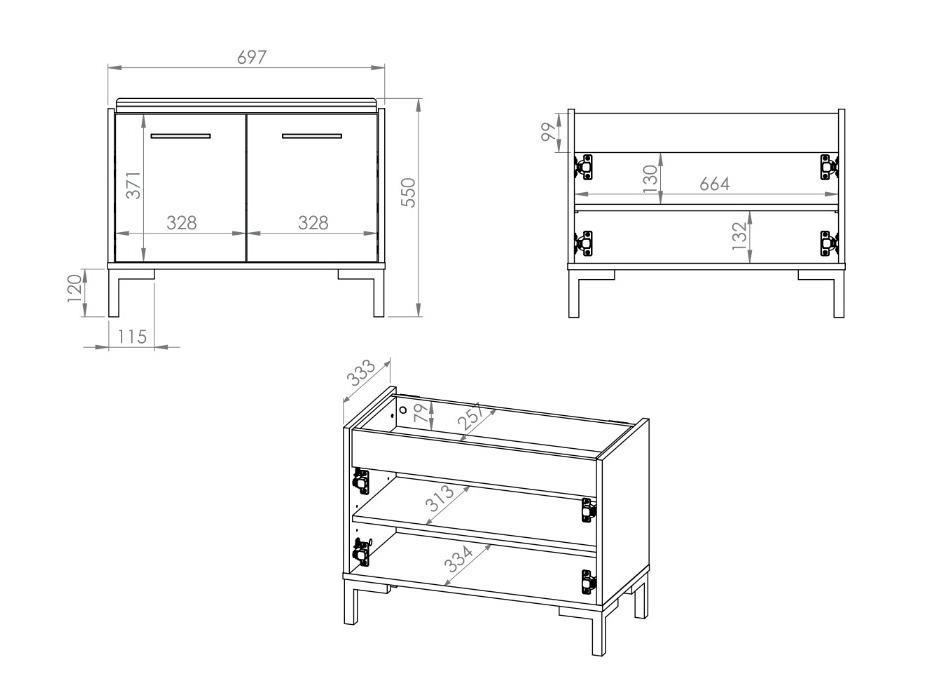 Hallway set Fiolevo 106
