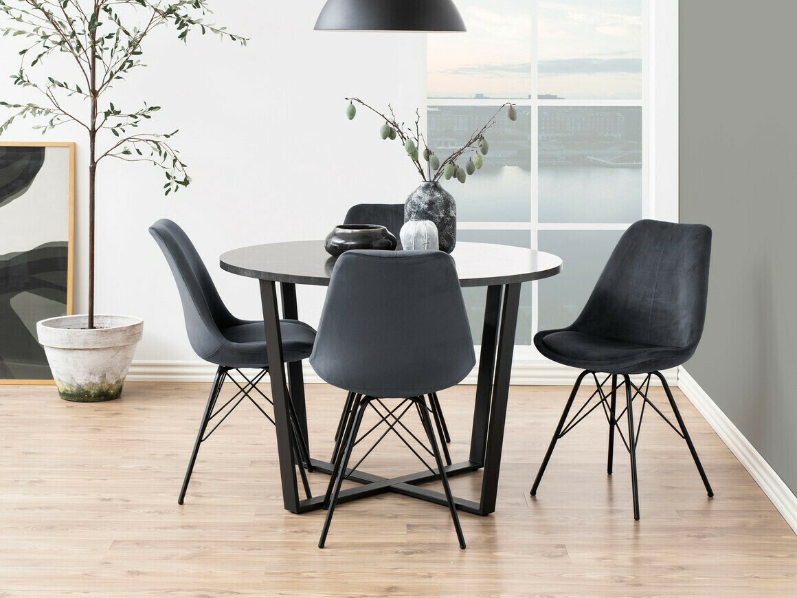 Table Norsica 309 (Black marble + Black)