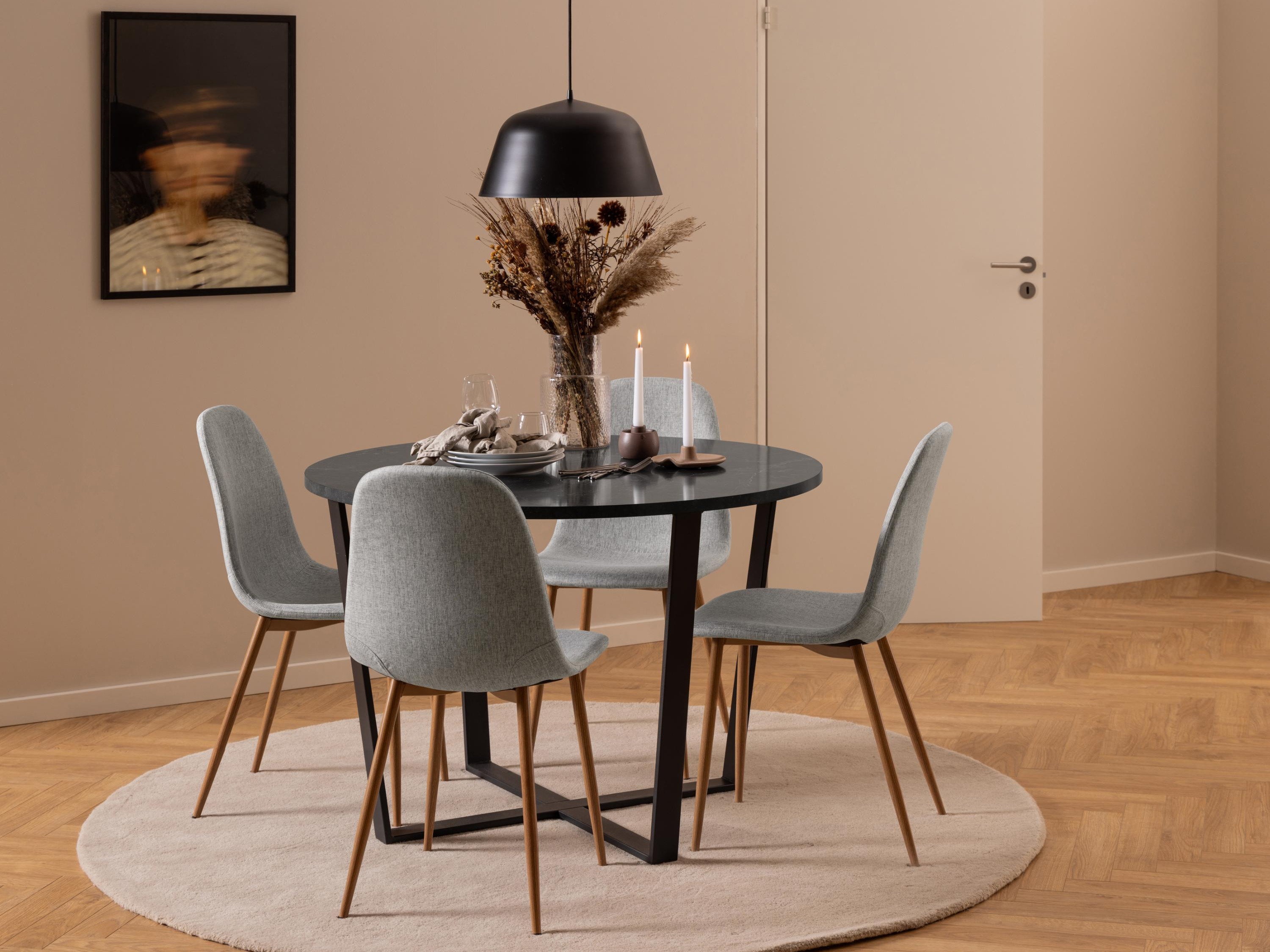 Table Norsica 309 (Black marble + Black)