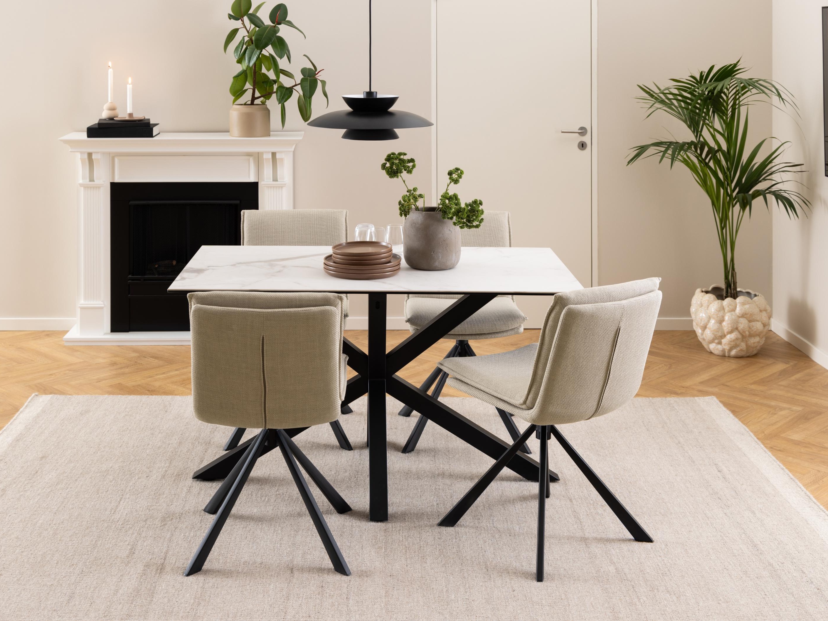 Chair Norsica 680 (Beige + Black)