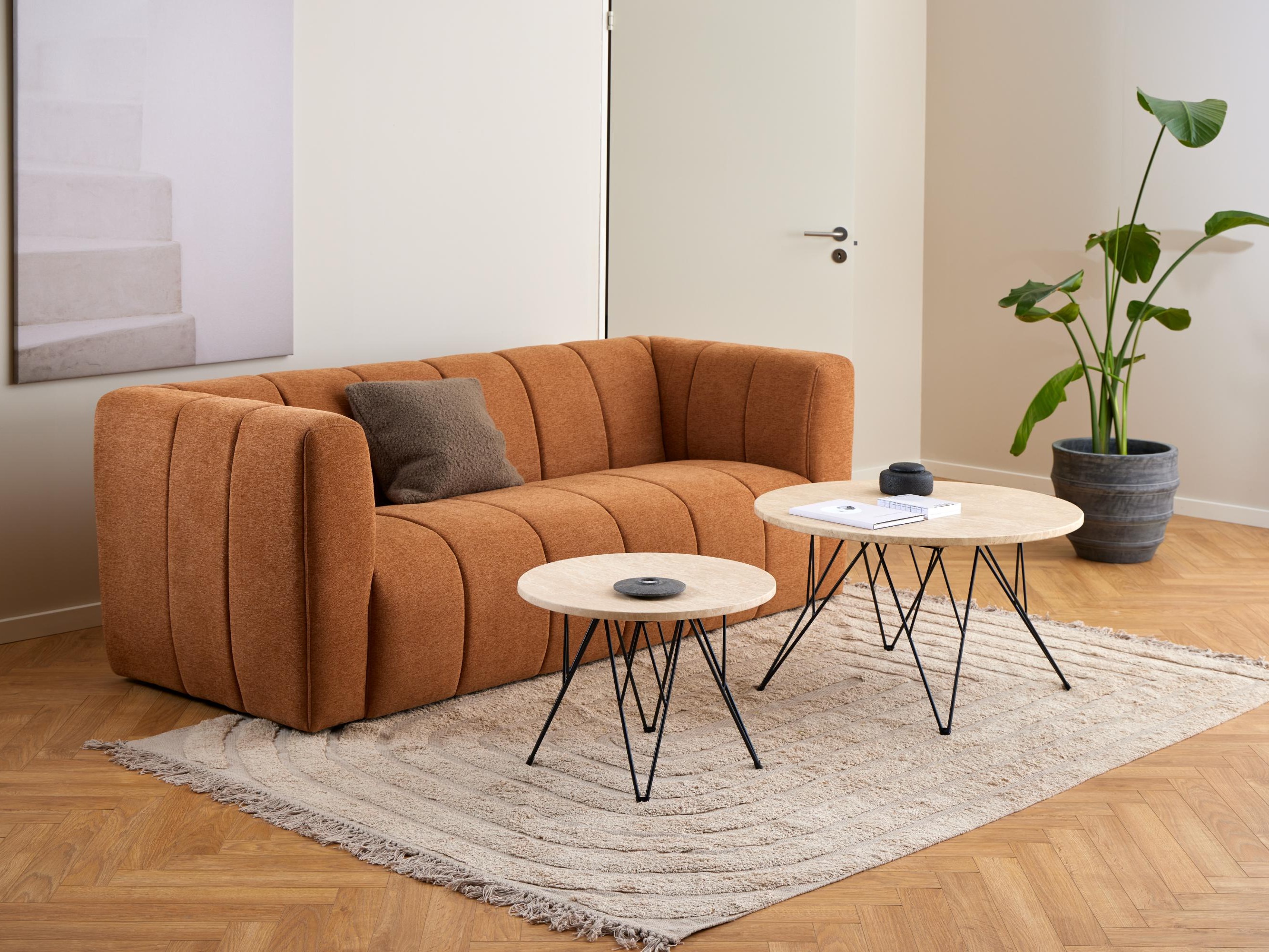 Coffee table Norsica 819 (Beige + Black)