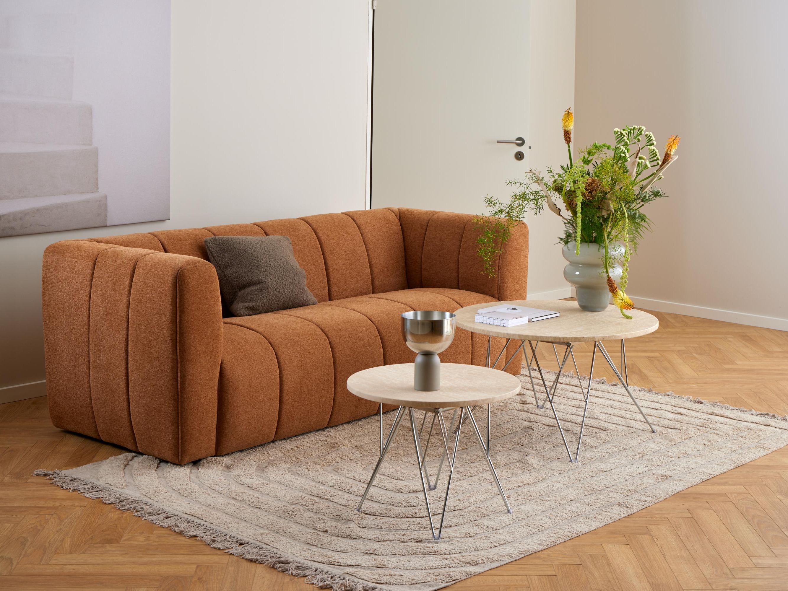 Coffee table Norsica 819 (Beige + Silver)