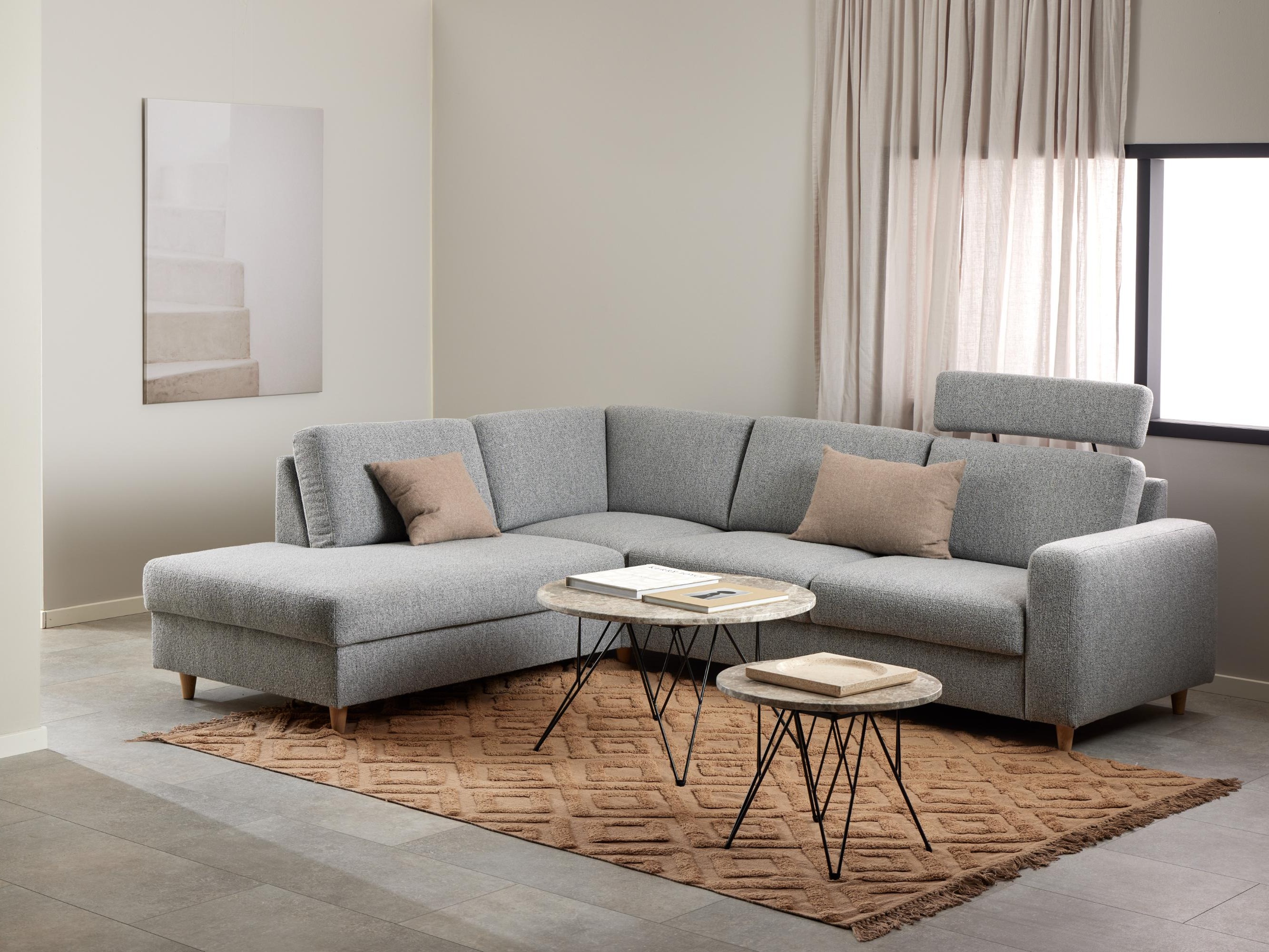 Coffee table Norsica 819 (Grey + Black)