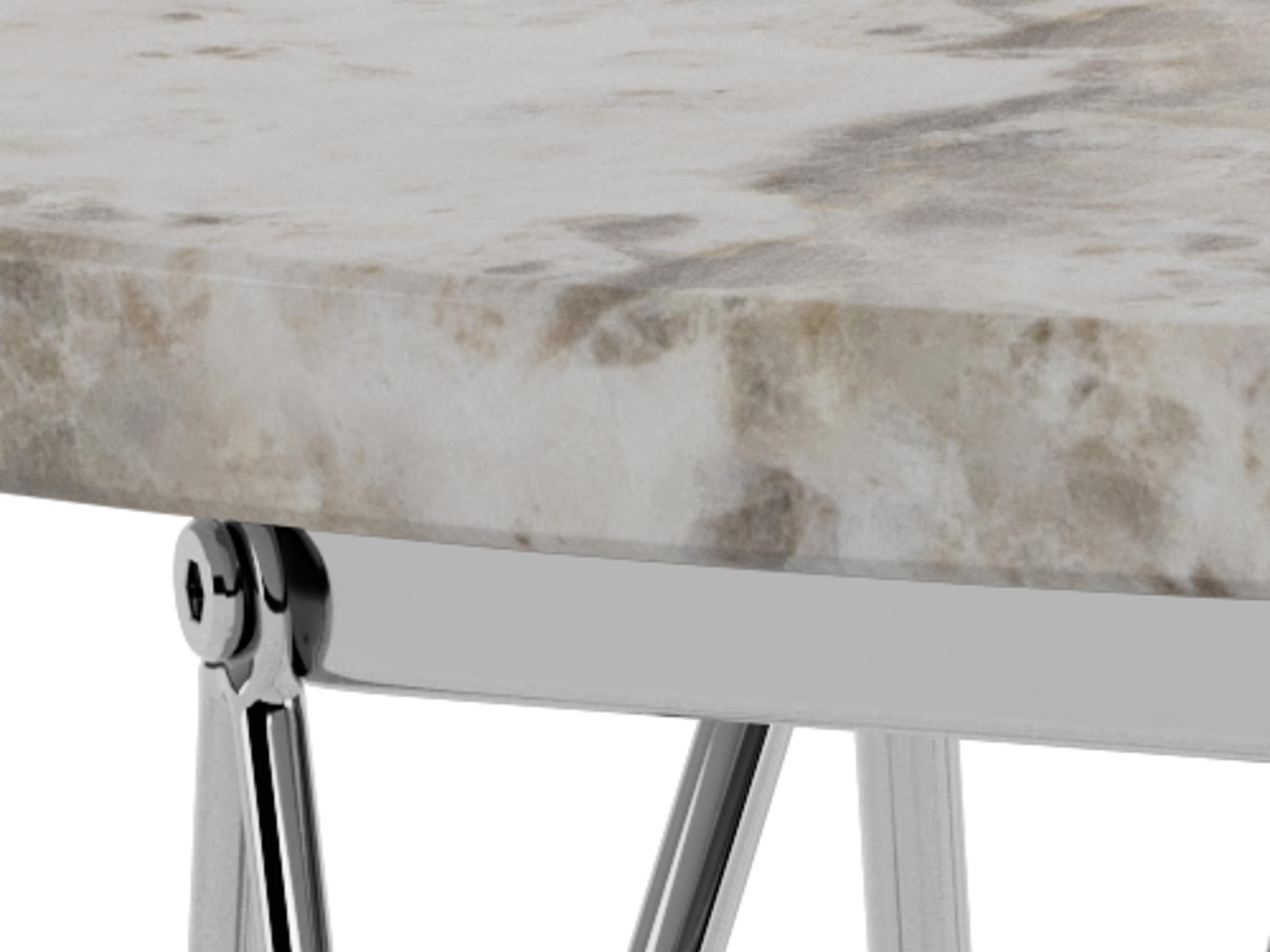 Coffee table Norsica 819 (Grey + Silver)