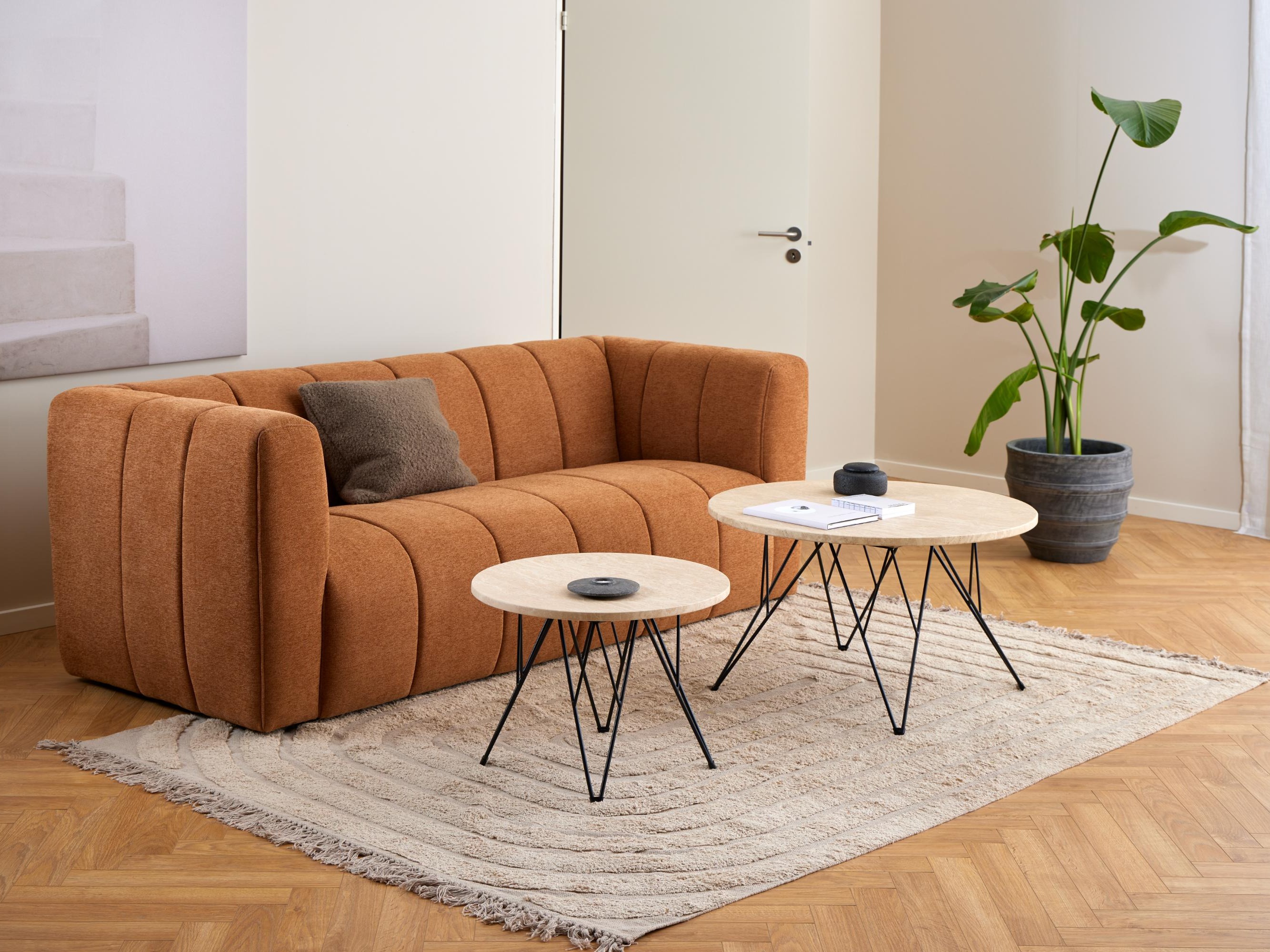 Coffee table Norsica 820 (Beige + Black)