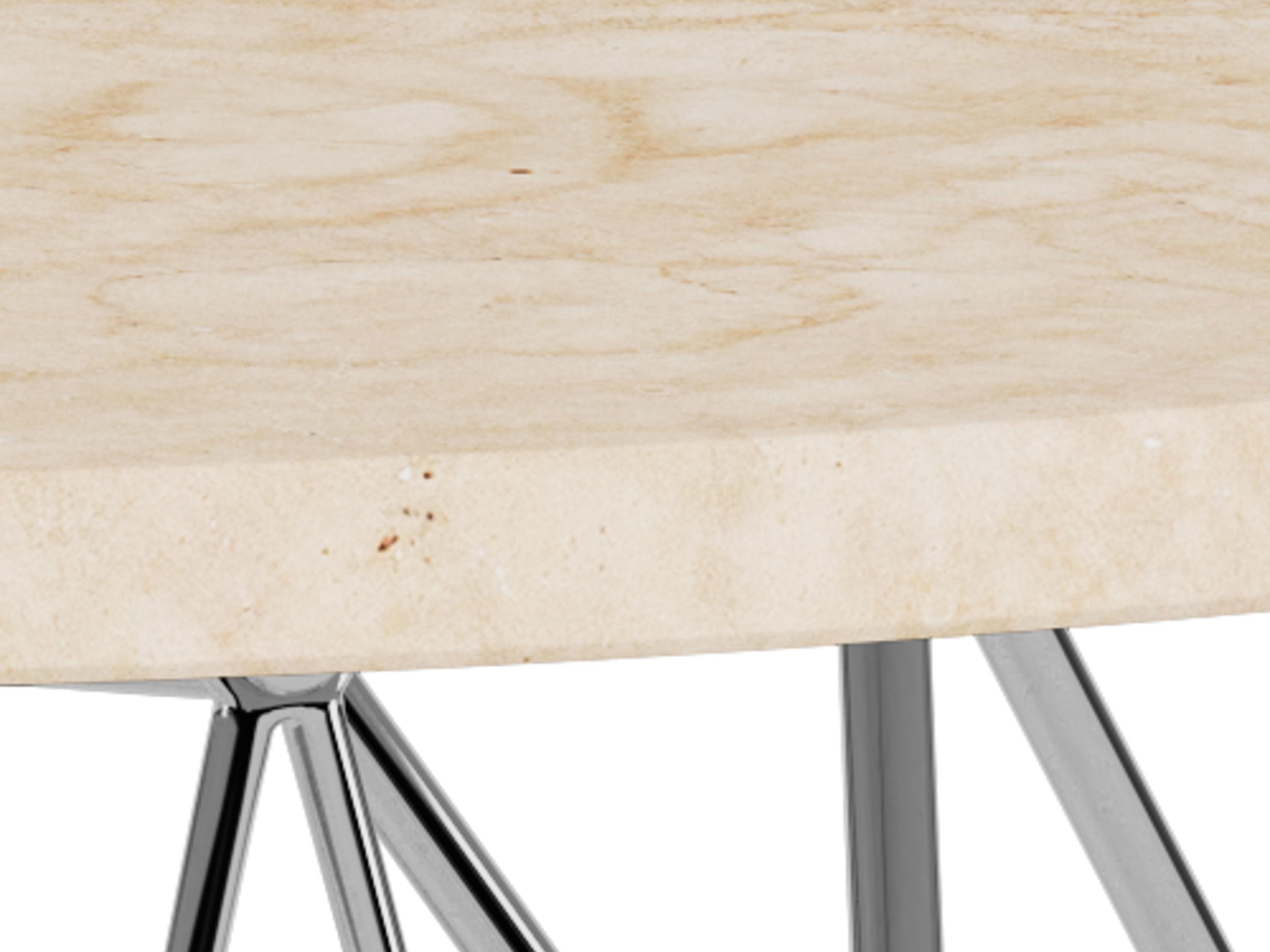 Coffee table Norsica 820 (Beige + Silver)
