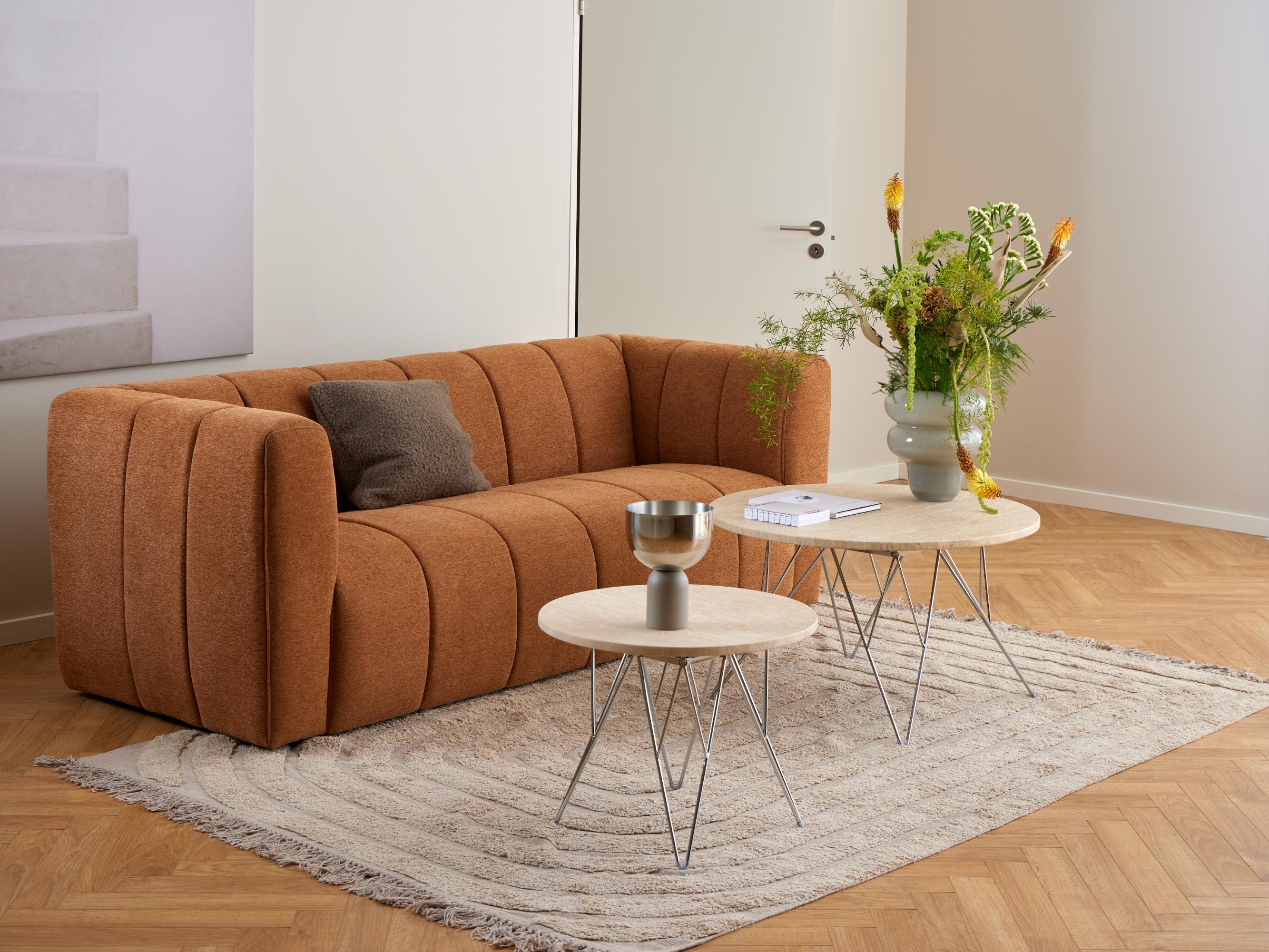 Coffee table Norsica 820 (Beige + Silver)